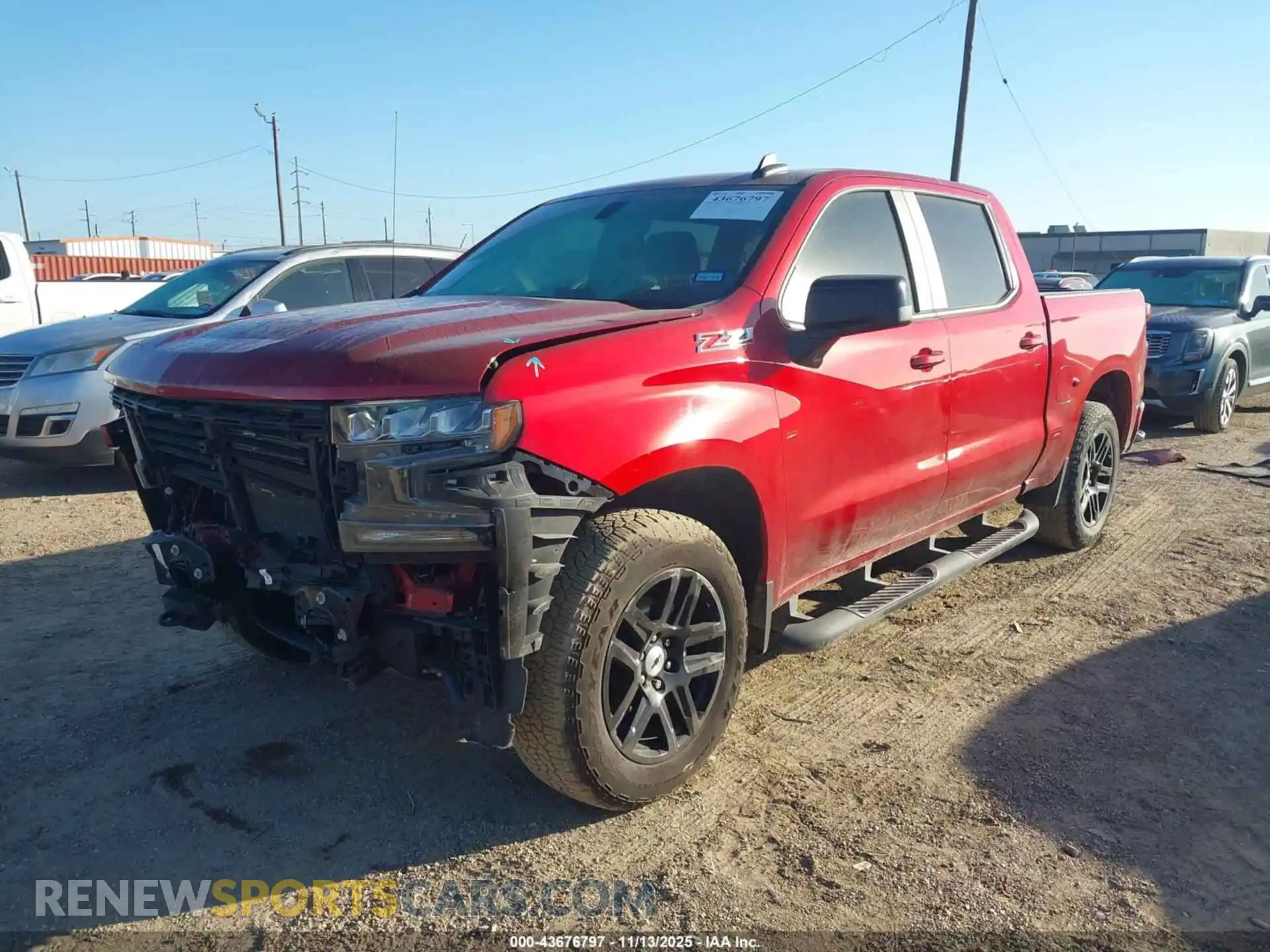 2 Photograph of a damaged car 1GCUYEED4MZ410014 CHEVROLET SILVERADO 1500 2021