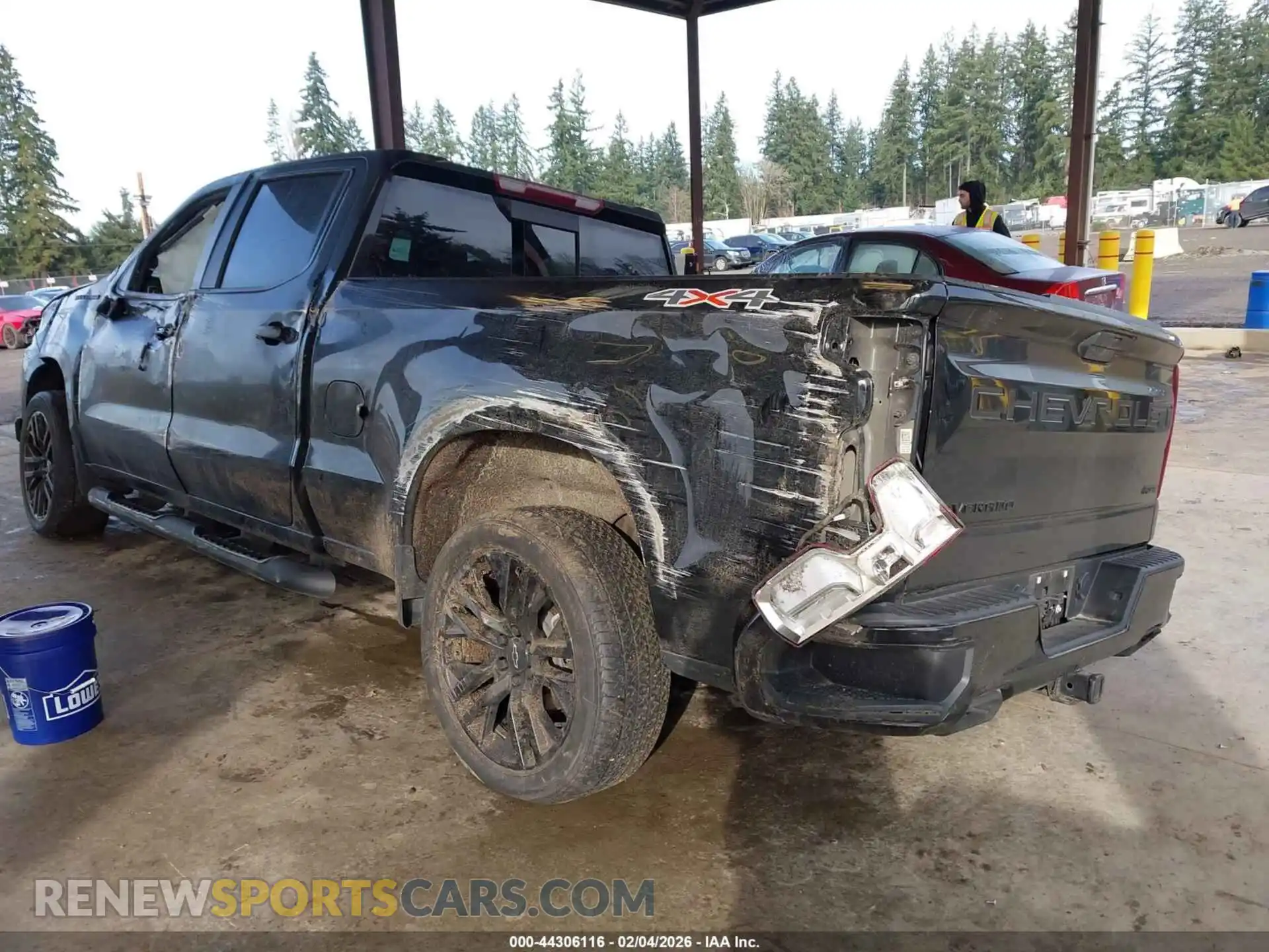 3 Photograph of a damaged car 1GCUYEED4MZ449363 CHEVROLET SILVERADO 1500 2021