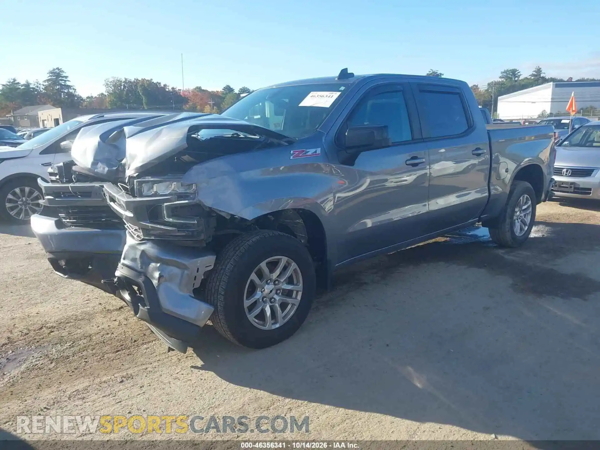 2 fotografías del automóvil dañado 1GCUYEED5MZ397001 CHEVROLET SILVERADO 1500 2021
