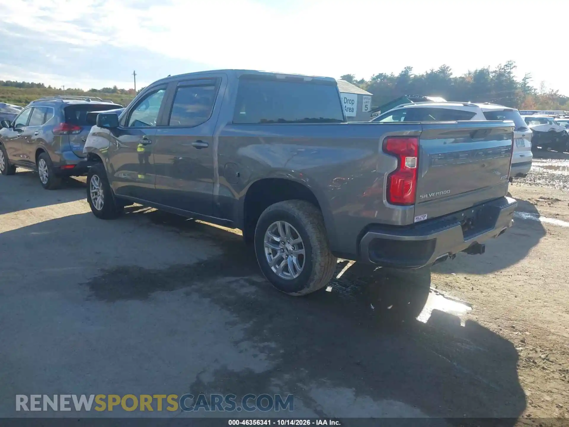 3 fotografías del automóvil dañado 1GCUYEED5MZ397001 CHEVROLET SILVERADO 1500 2021