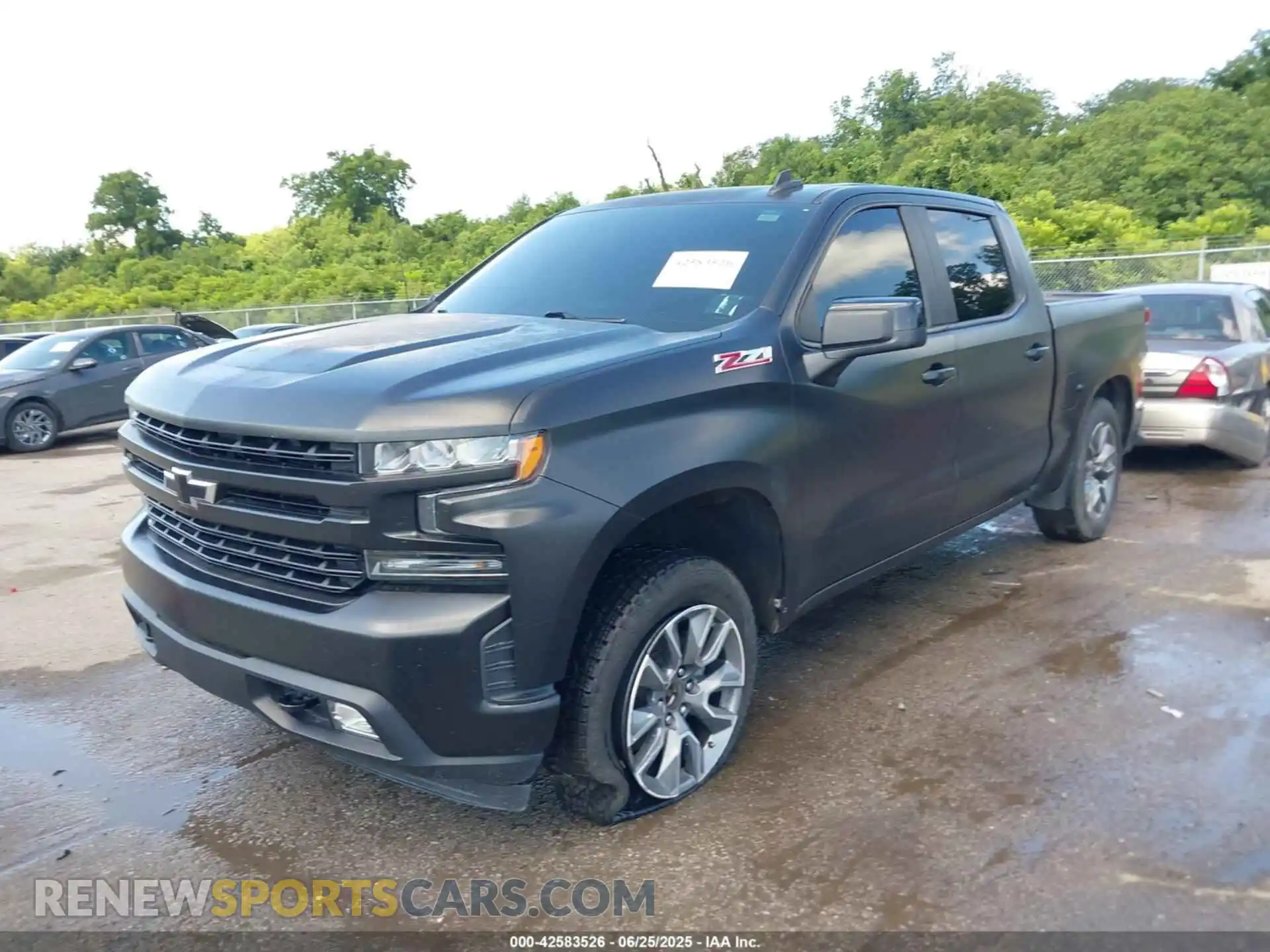 2 Photograph of a damaged car 1GCUYEED5MZ407896 CHEVROLET SILVERADO 1500 2021