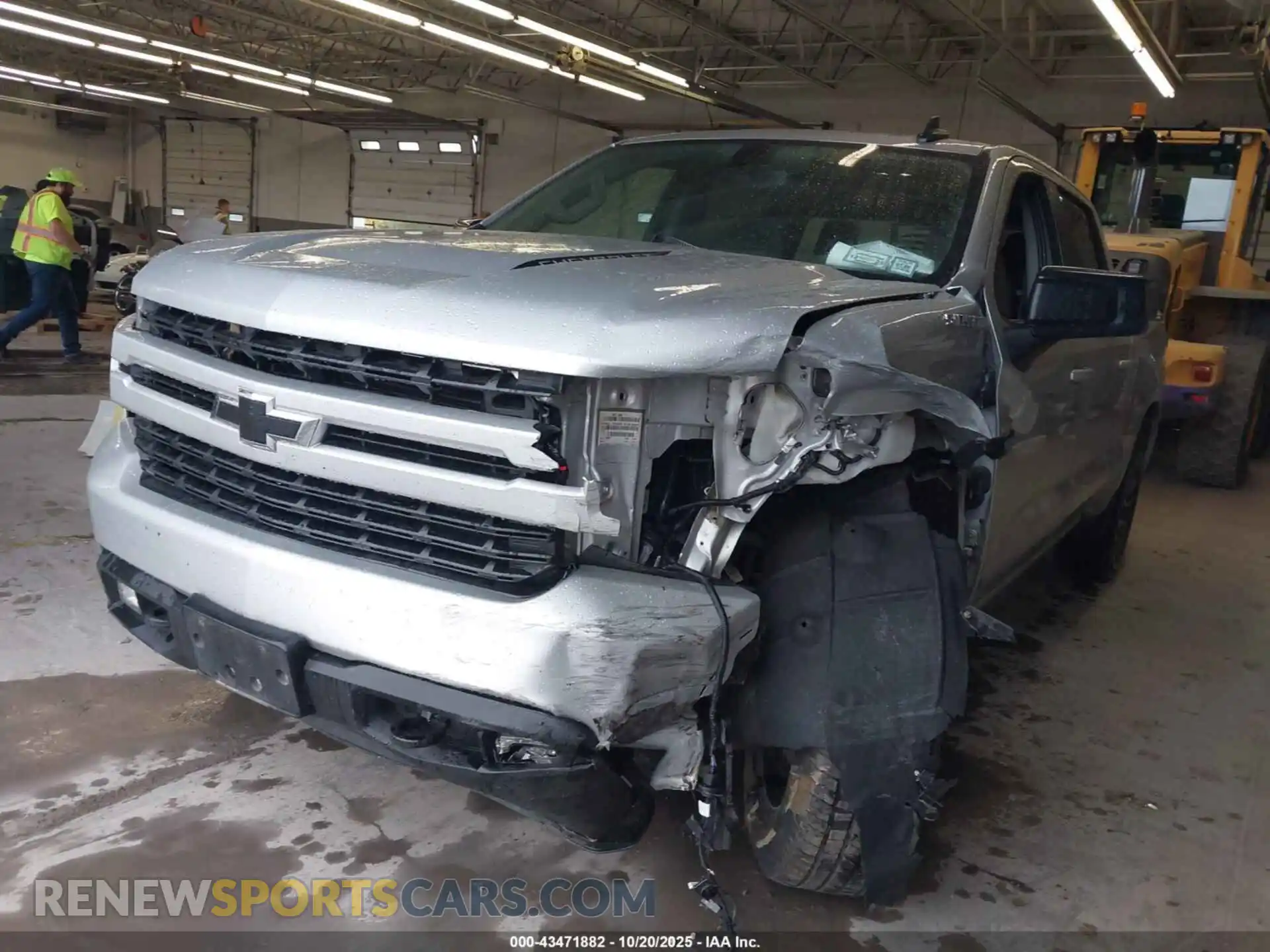 2 Photograph of a damaged car 1GCUYEED7MZ230221 CHEVROLET SILVERADO 1500 2021