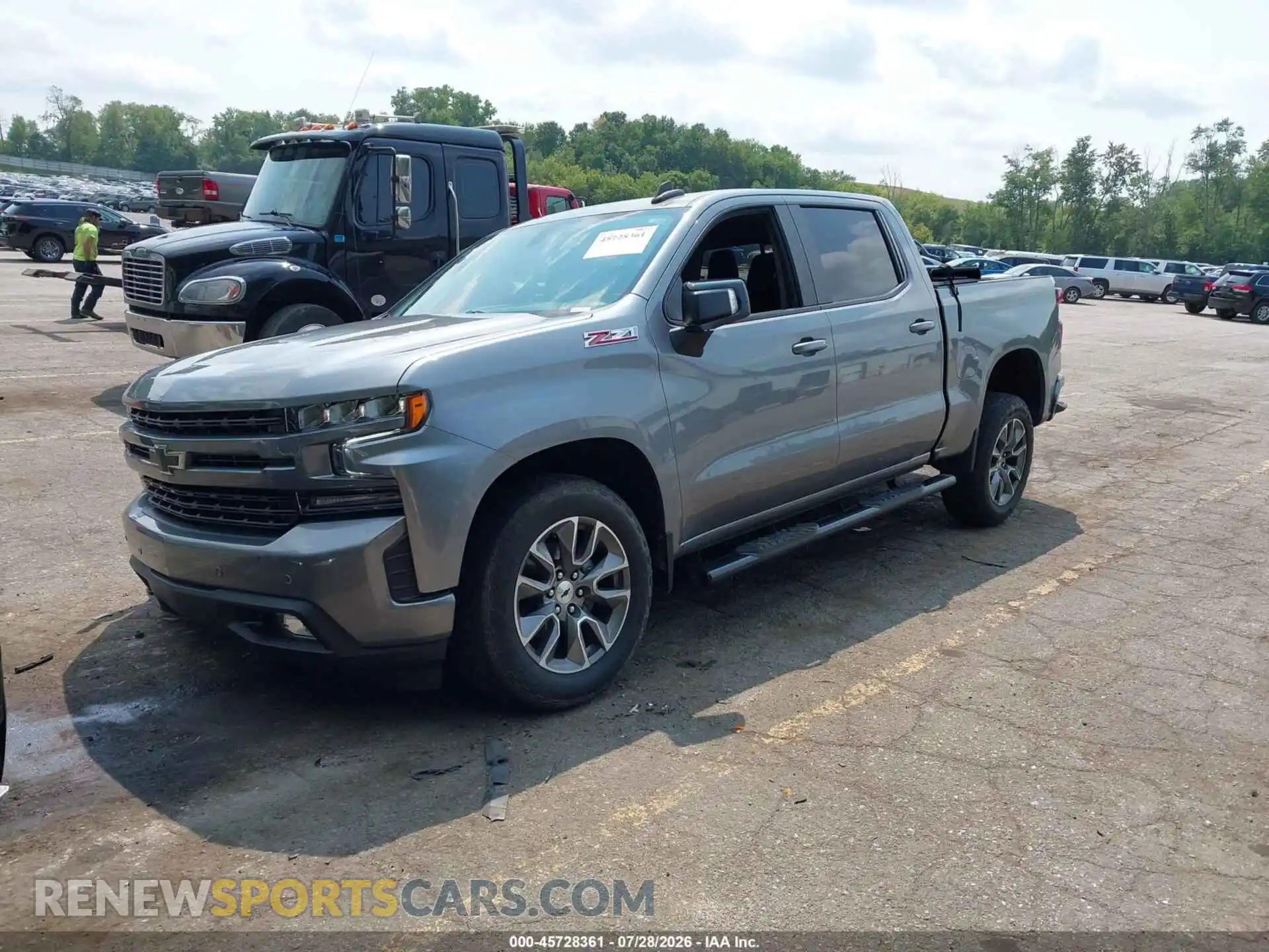 2 Photograph of a damaged car 1GCUYEEDXMZ230519 CHEVROLET SILVERADO 1500 2021