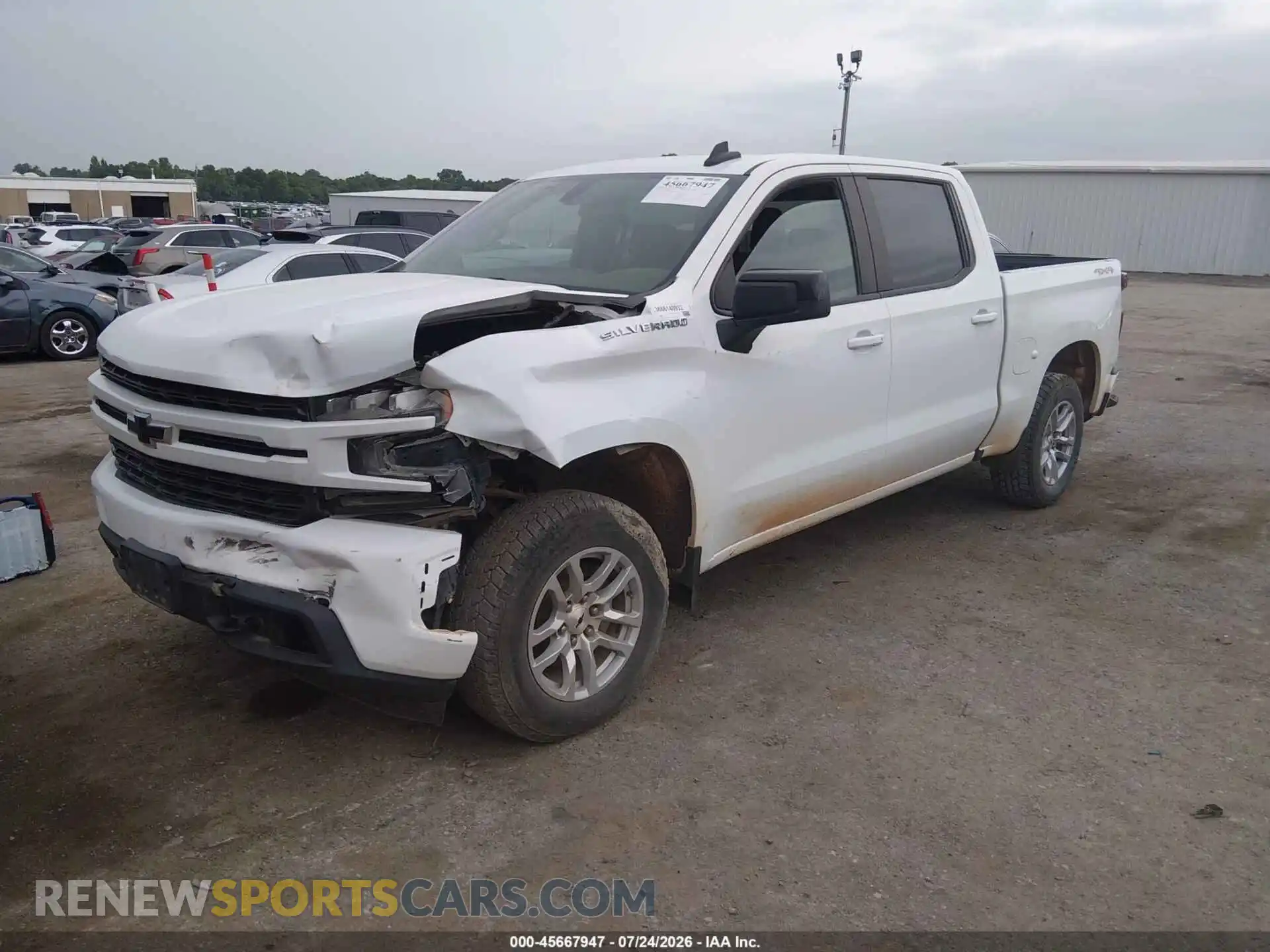 2 Фотография поврежденного автомобиля 1GCUYEEDXMZ239317 CHEVROLET SILVERADO 1500 2021