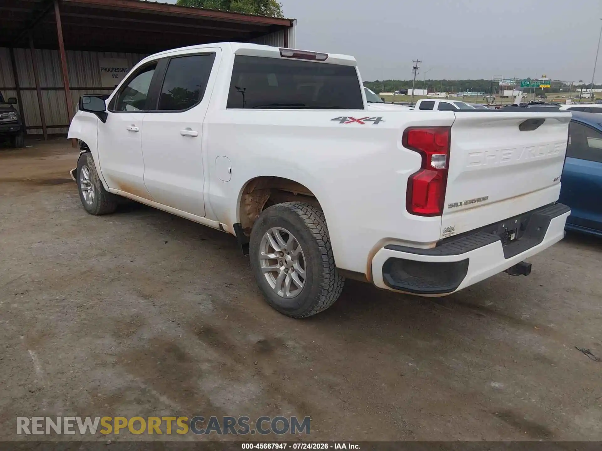 3 Фотография поврежденного автомобиля 1GCUYEEDXMZ239317 CHEVROLET SILVERADO 1500 2021