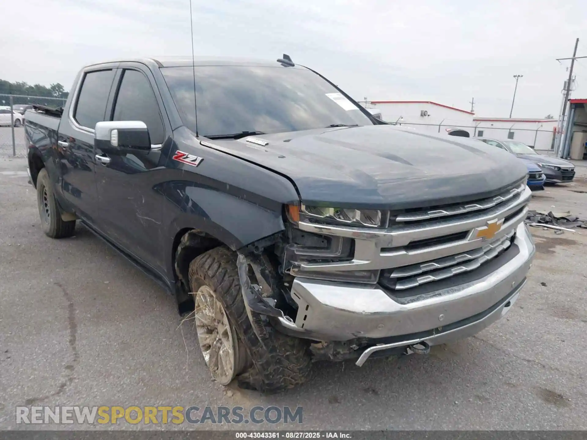 1 Photograph of a damaged car 1GCUYGET2MZ288403 CHEVROLET SILVERADO 1500 2021