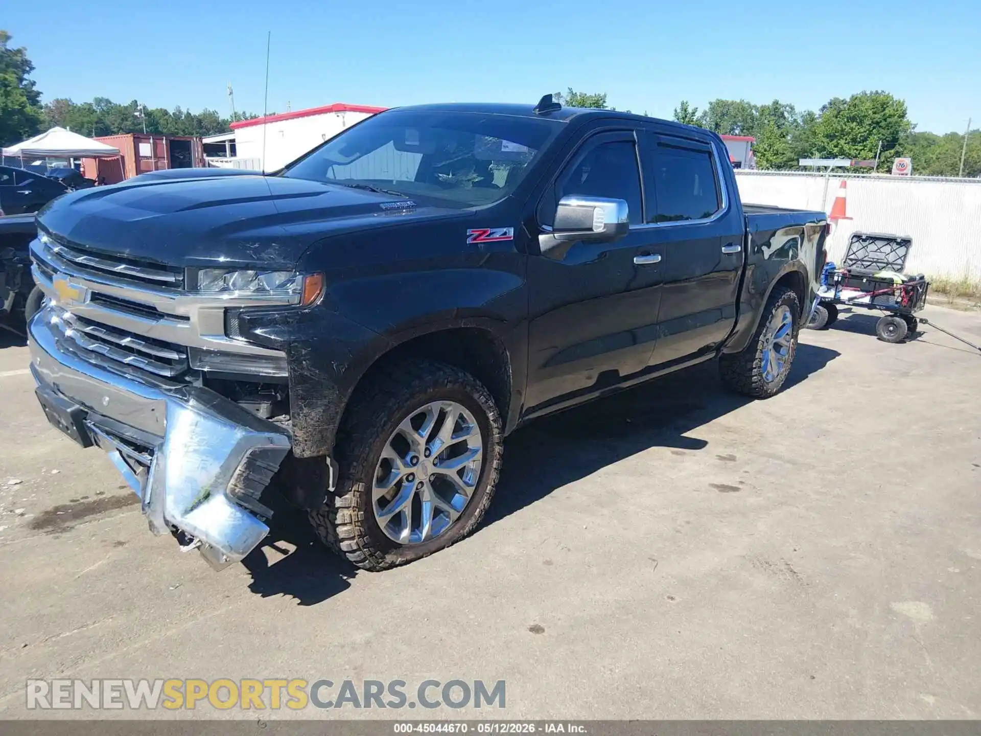 2 Photograph of a damaged car 1GCUYGET8MZ334753 CHEVROLET SILVERADO 1500 2021