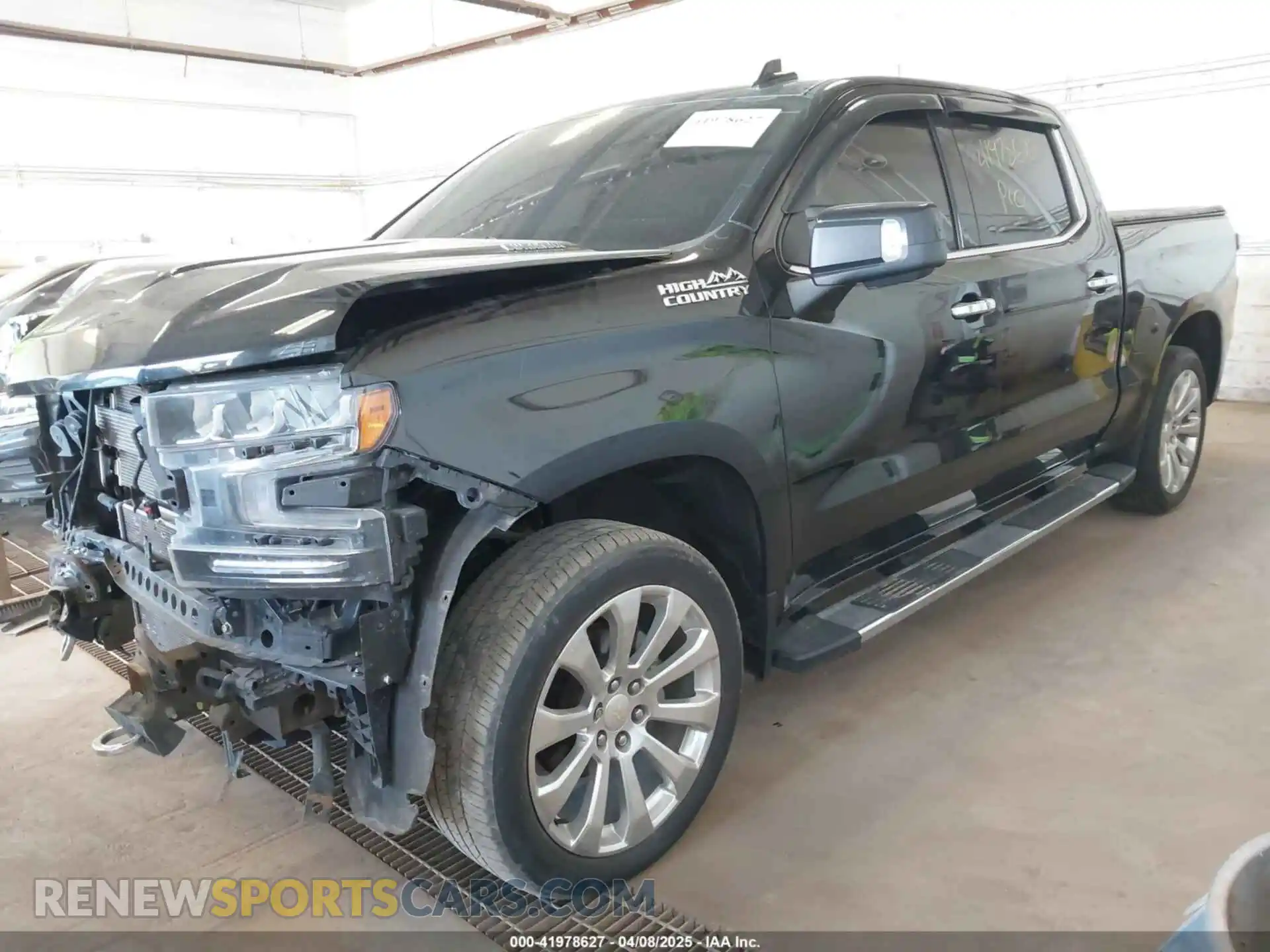 2 Photograph of a damaged car 1GCUYHET2MZ152925 CHEVROLET SILVERADO 1500 2021