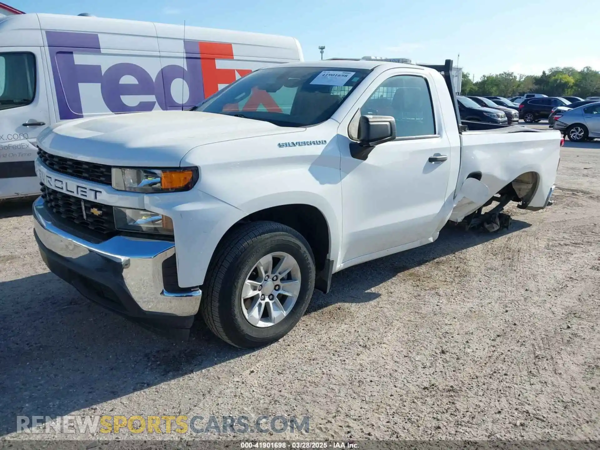 2 Photograph of a damaged car 3GCNWAEF0MG296145 CHEVROLET SILVERADO 1500 2021
