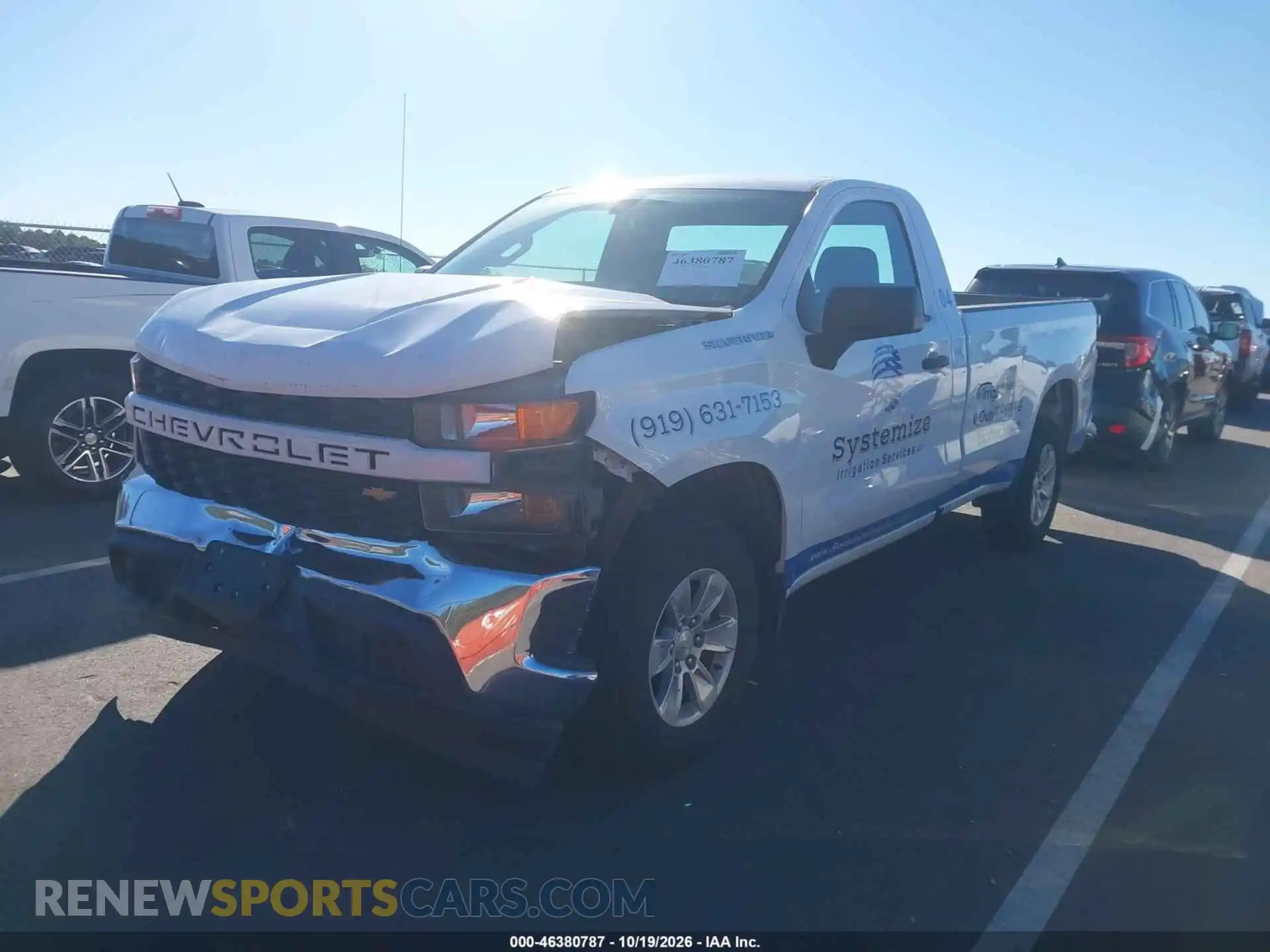 2 Photograph of a damaged car 3GCNWAEF4MG210822 CHEVROLET SILVERADO 1500 2021