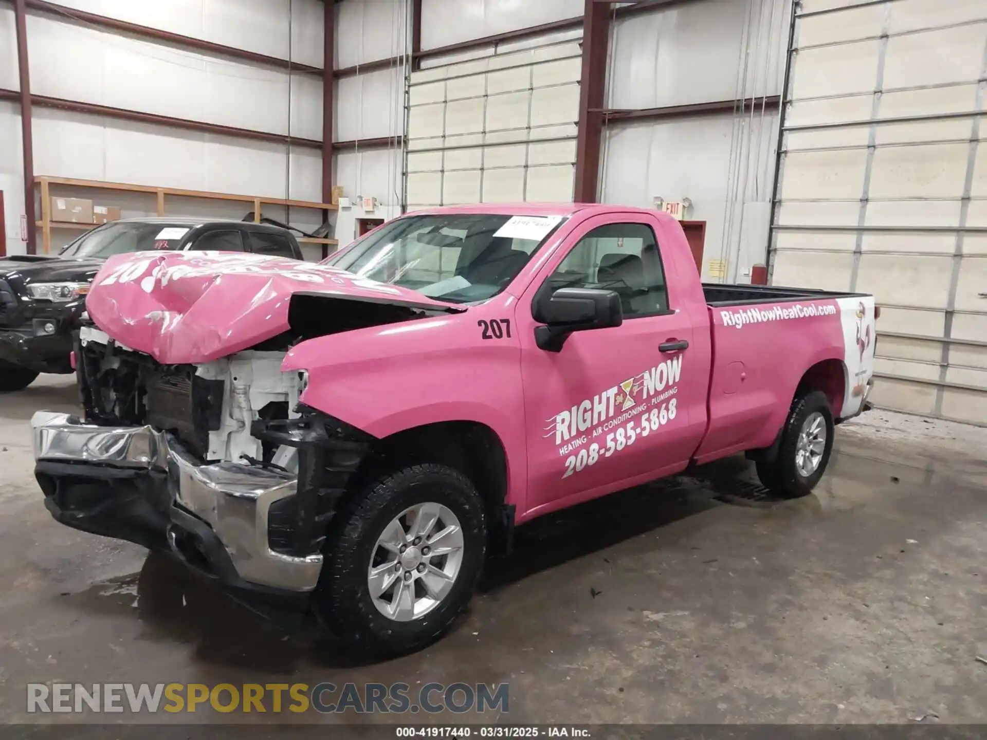 2 Photograph of a damaged car 3GCNWAEF9MG258252 CHEVROLET SILVERADO 1500 2021