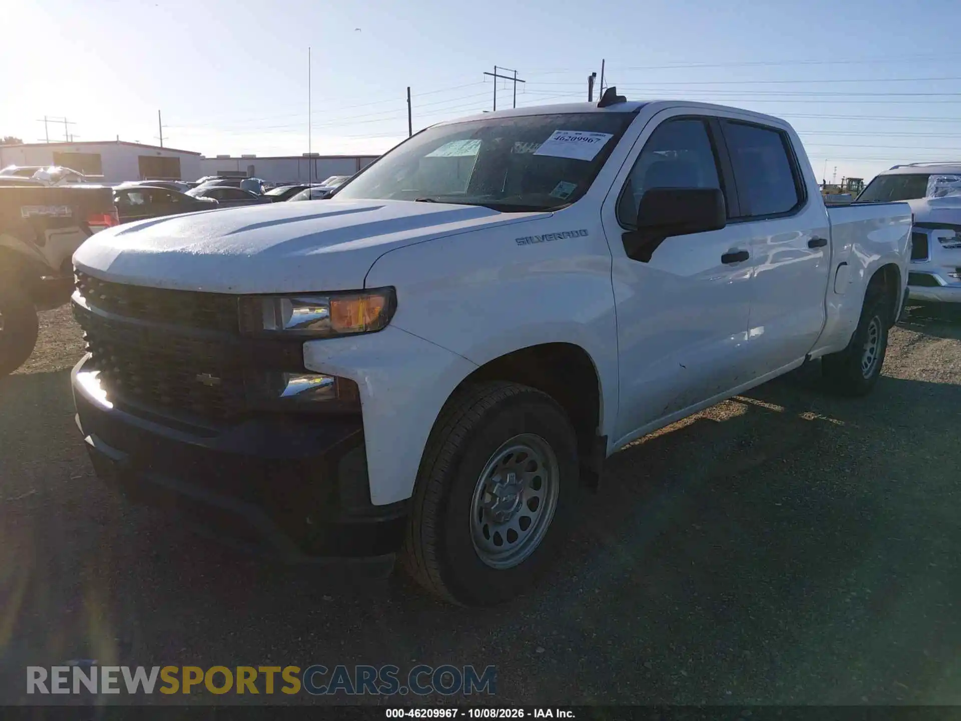 2 Photograph of a damaged car 3GCPWAEF0MG182591 CHEVROLET SILVERADO 1500 2021