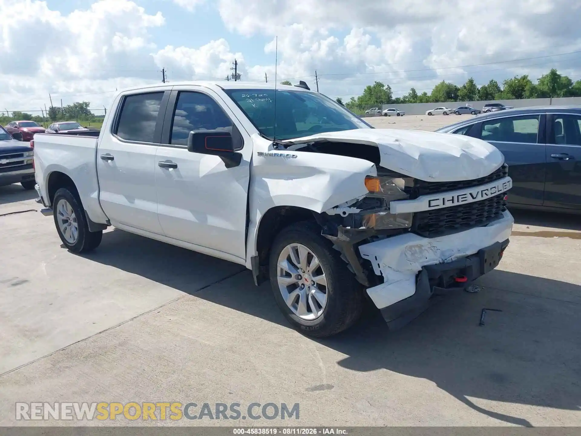 1 Photograph of a damaged car 3GCPWBEK2MG360892 CHEVROLET SILVERADO 1500 2021