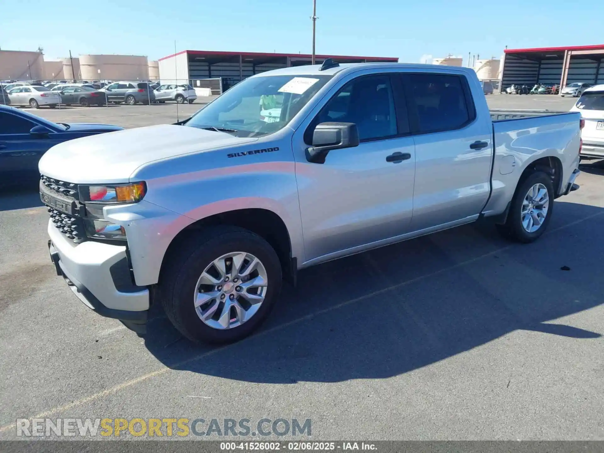 2 Photograph of a damaged car 3GCPWBEK8MG241888 CHEVROLET SILVERADO 1500 2021