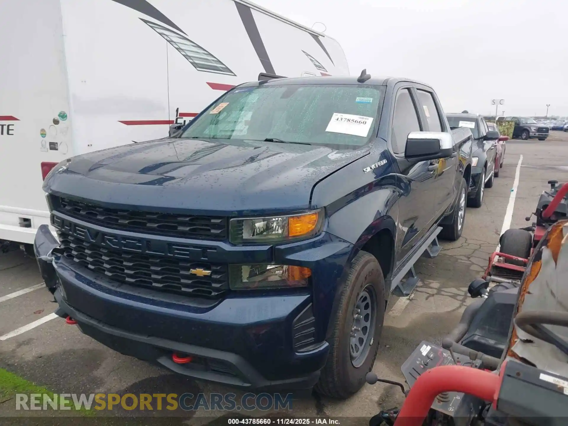 2 Photograph of a damaged car 3GCPWBEKXMG364074 CHEVROLET SILVERADO 1500 2021