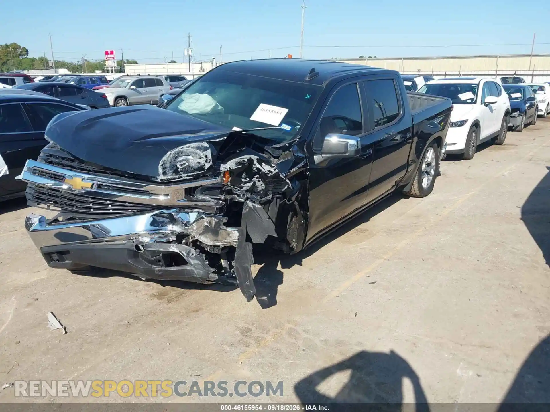 2 Photograph of a damaged car 3GCPWCED0MG343032 CHEVROLET SILVERADO 1500 2021