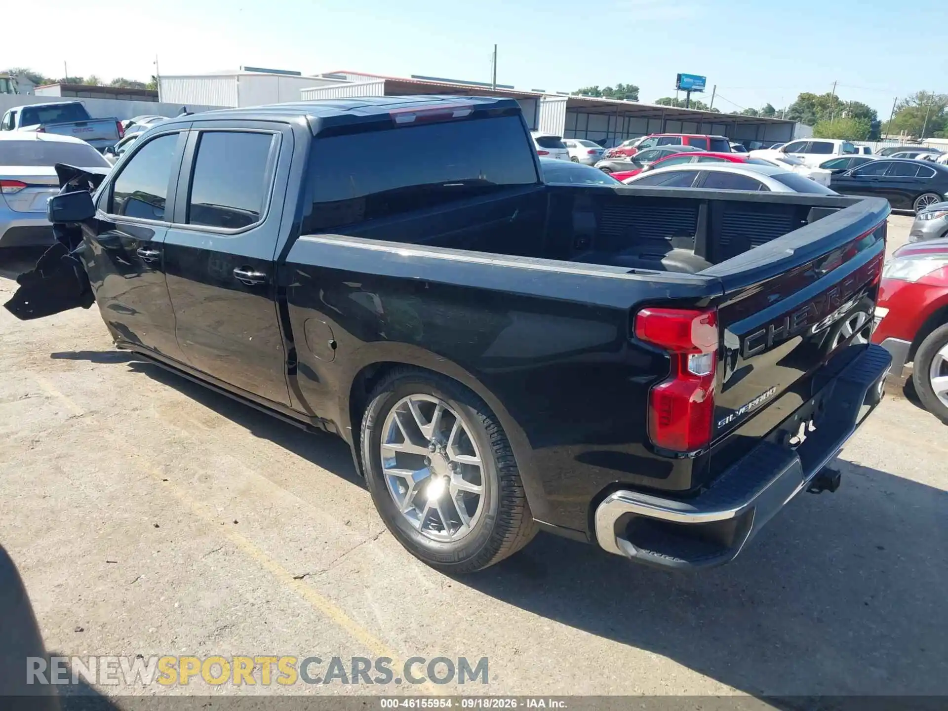 3 Photograph of a damaged car 3GCPWCED0MG343032 CHEVROLET SILVERADO 1500 2021