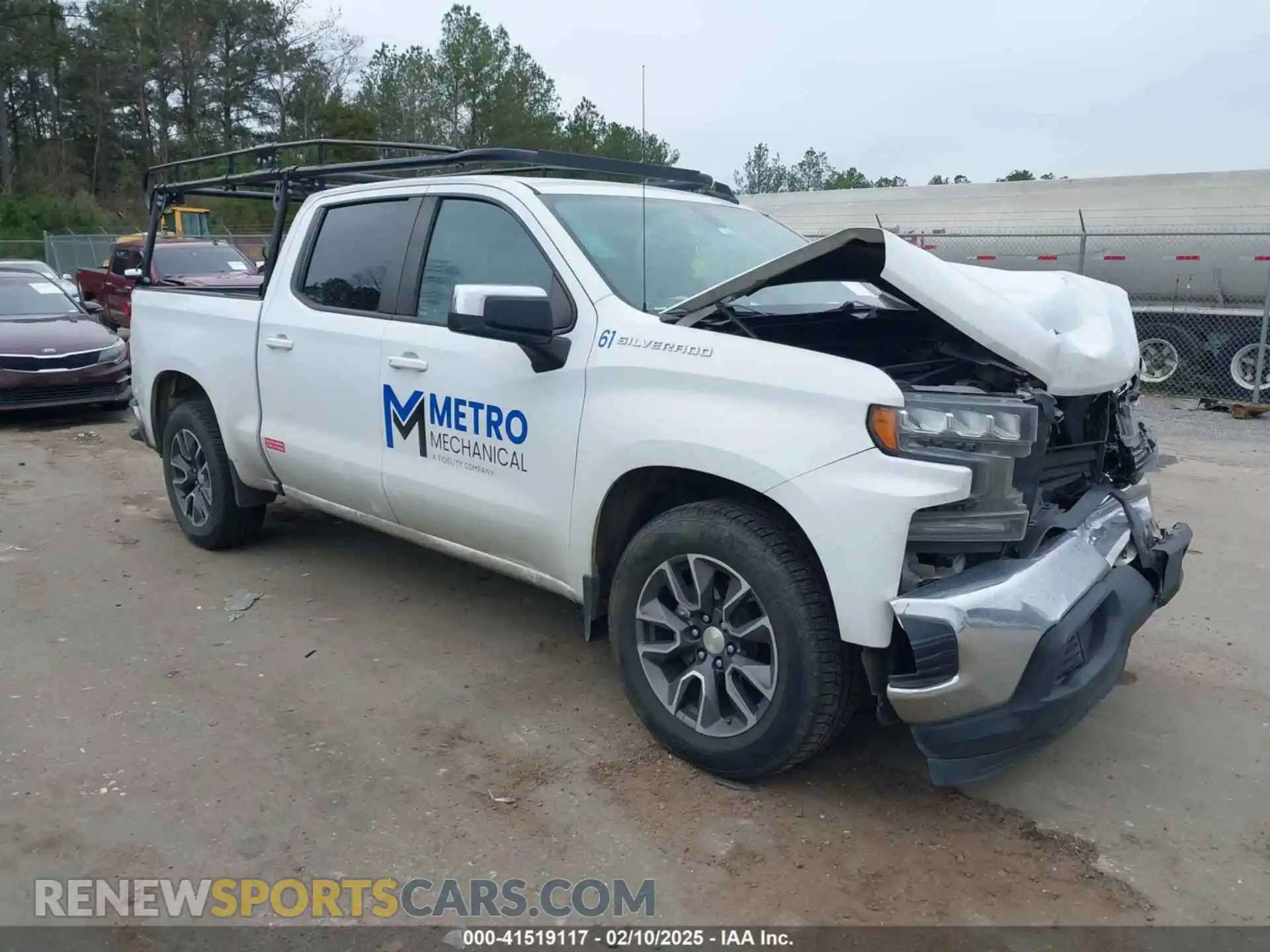 1 Photograph of a damaged car 3GCPWCED1MG425366 CHEVROLET SILVERADO 1500 2021