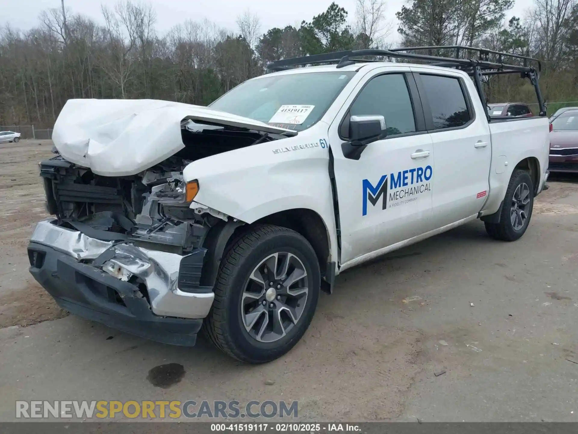2 Photograph of a damaged car 3GCPWCED1MG425366 CHEVROLET SILVERADO 1500 2021