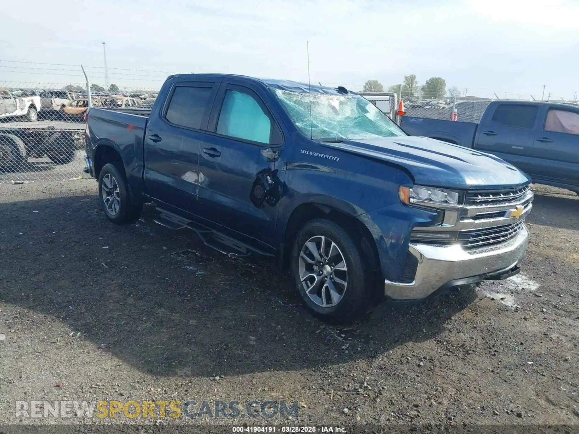 1 Photograph of a damaged car 3GCPWCED2MG227010 CHEVROLET SILVERADO 1500 2021