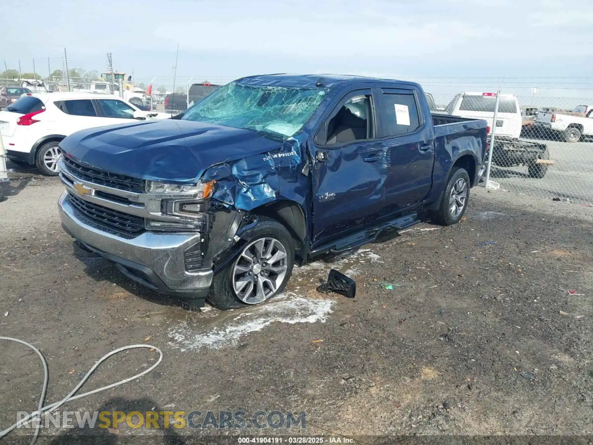 2 Photograph of a damaged car 3GCPWCED2MG227010 CHEVROLET SILVERADO 1500 2021