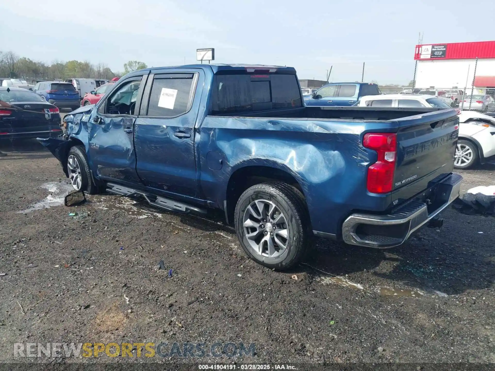 3 Photograph of a damaged car 3GCPWCED2MG227010 CHEVROLET SILVERADO 1500 2021
