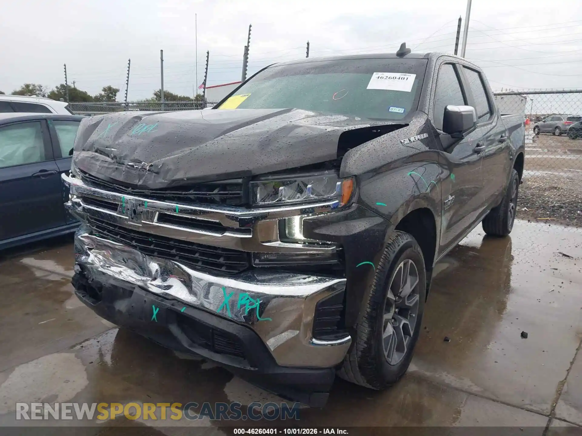 2 fotografías del automóvil dañado 3GCPWCED3MG294506 CHEVROLET SILVERADO 1500 2021