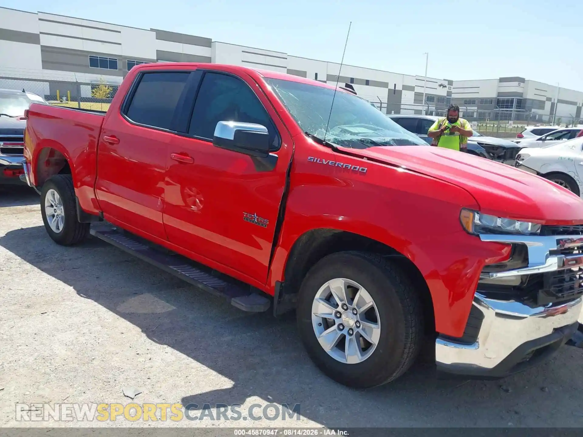 1 Фотография поврежденного автомобиля 3GCPWCED4MG362778 CHEVROLET SILVERADO 1500 2021
