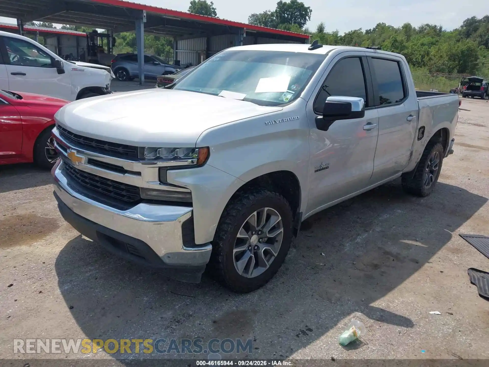 2 Photograph of a damaged car 3GCPWCED5MG377984 CHEVROLET SILVERADO 1500 2021