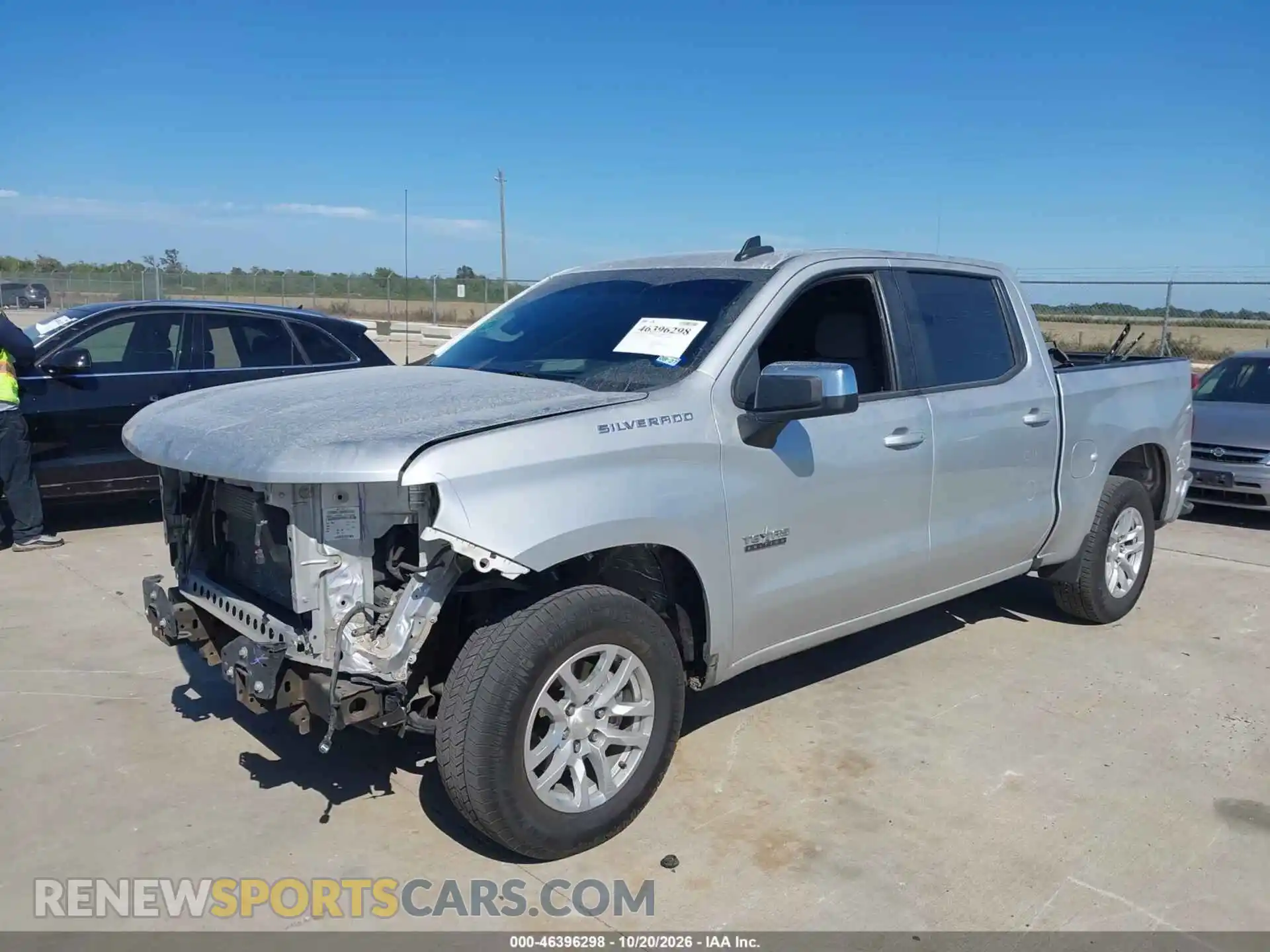 2 fotografías del automóvil dañado 3GCPWCED5MG450349 CHEVROLET SILVERADO 1500 2021