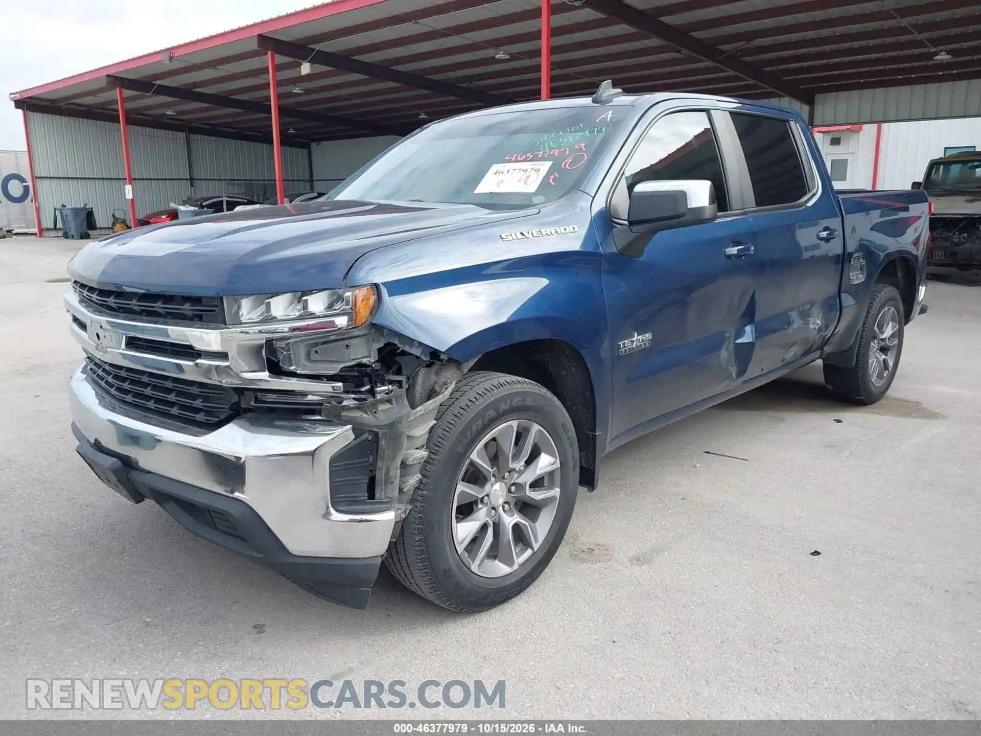 2 fotografías del automóvil dañado 3GCPWCED6MG206841 CHEVROLET SILVERADO 1500 2021