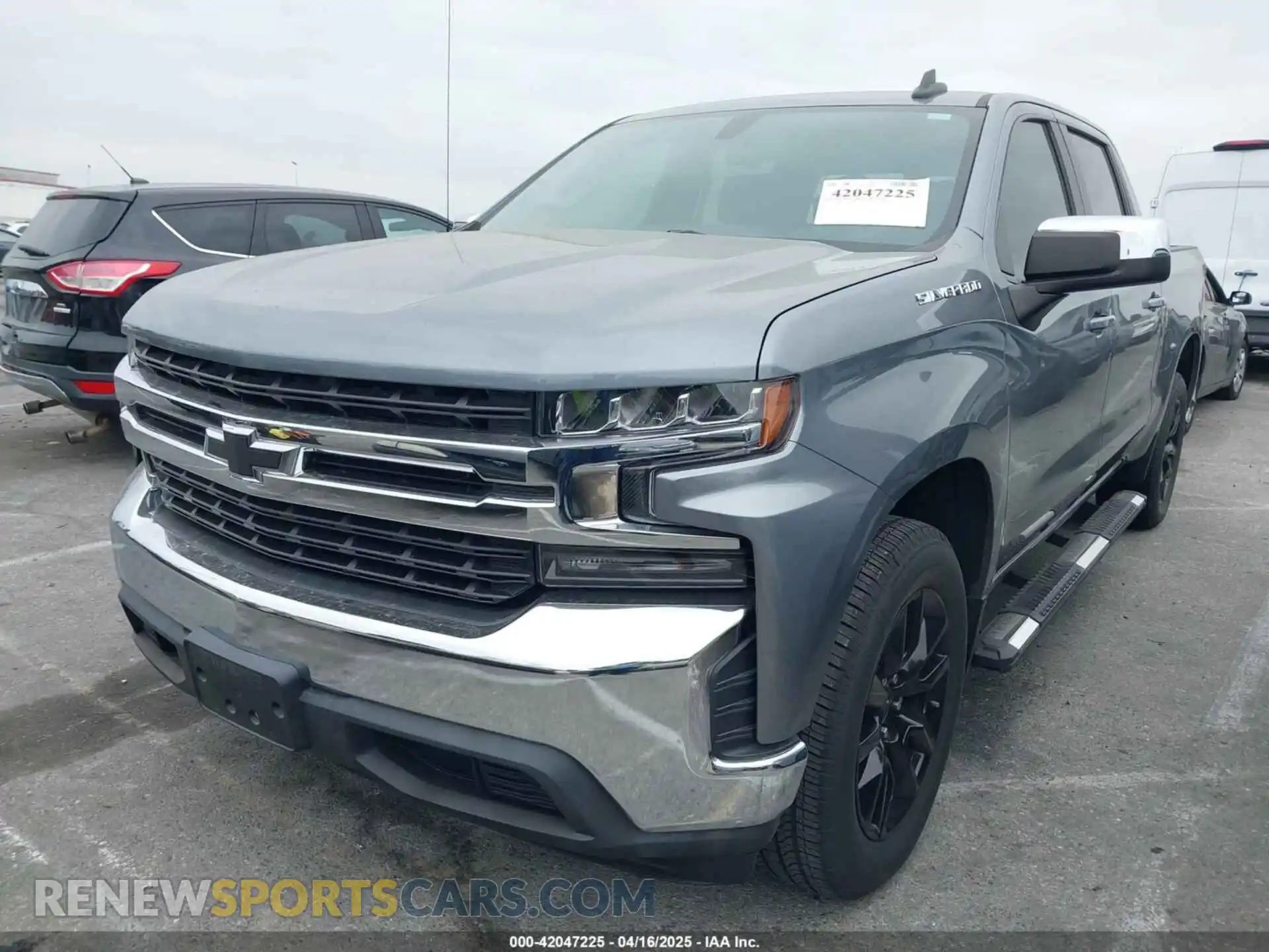 2 Photograph of a damaged car 3GCPWCED8MG227304 CHEVROLET SILVERADO 1500 2021