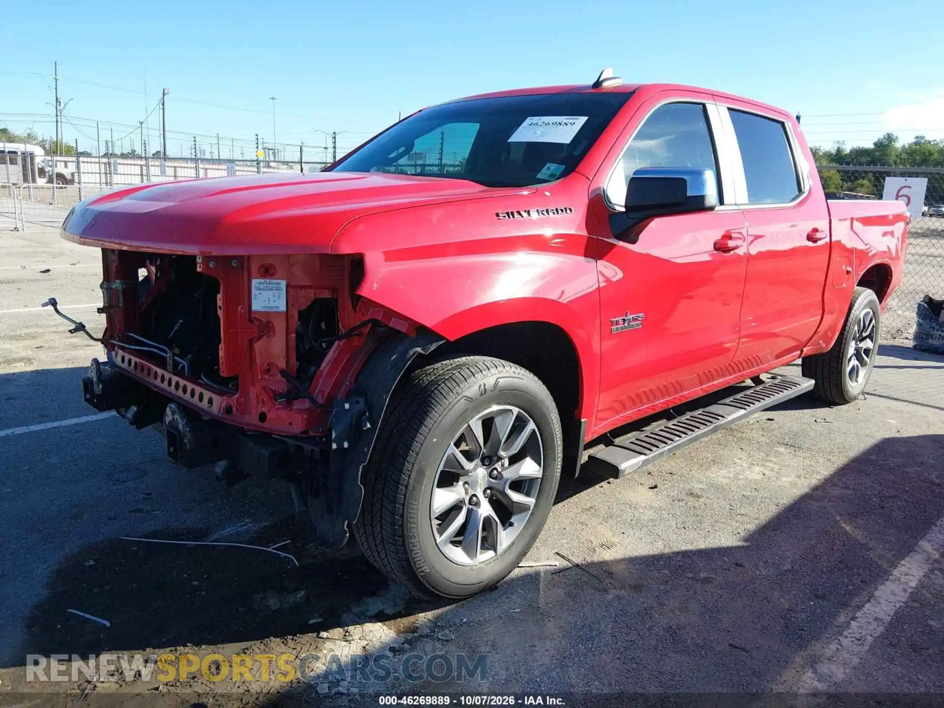 2 Photograph of a damaged car 3GCPWCEDXMG328229 CHEVROLET SILVERADO 1500 2021