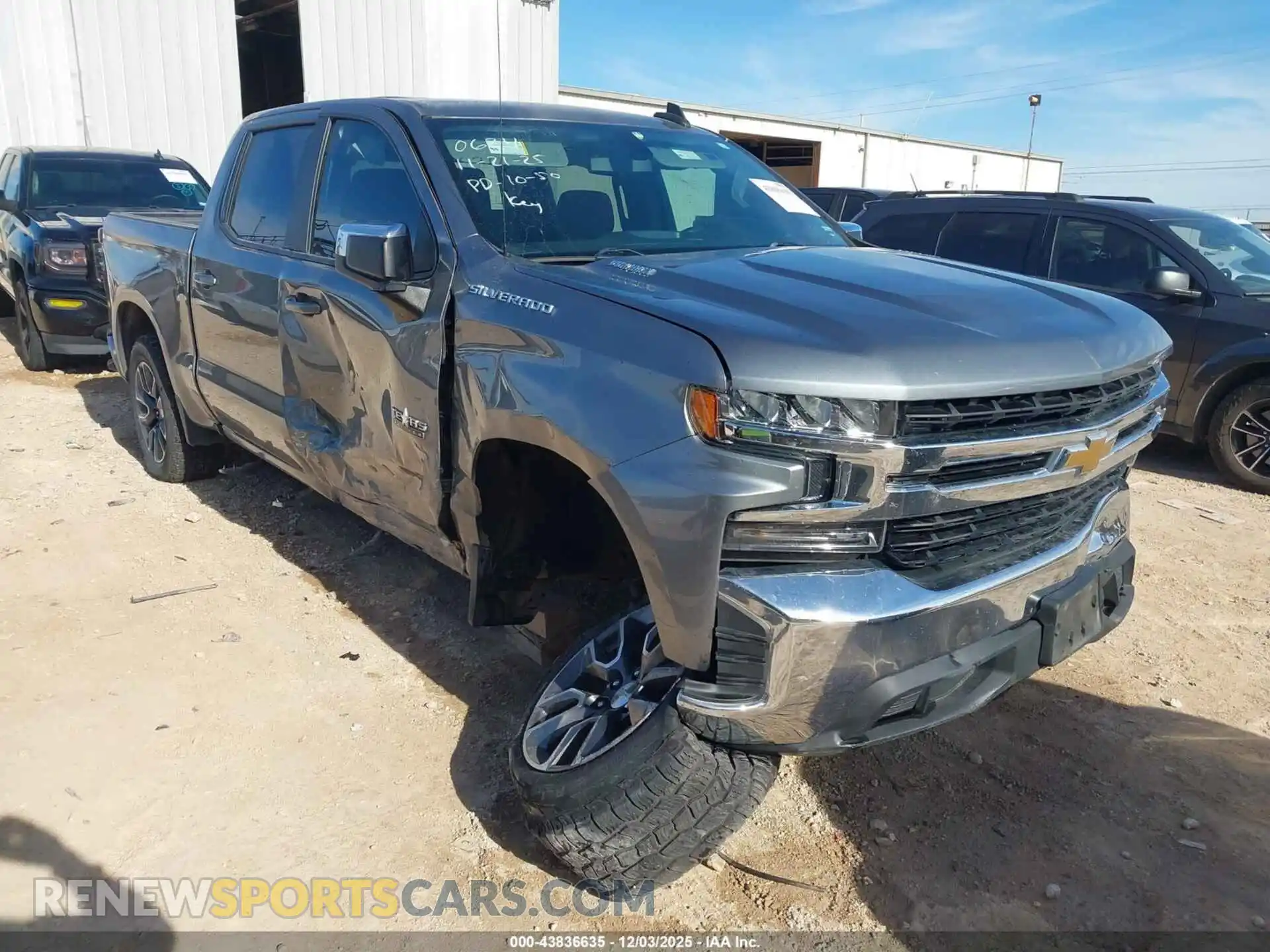 1 fotografías del automóvil dañado 3GCPWCET4MG240624 CHEVROLET SILVERADO 1500 2021