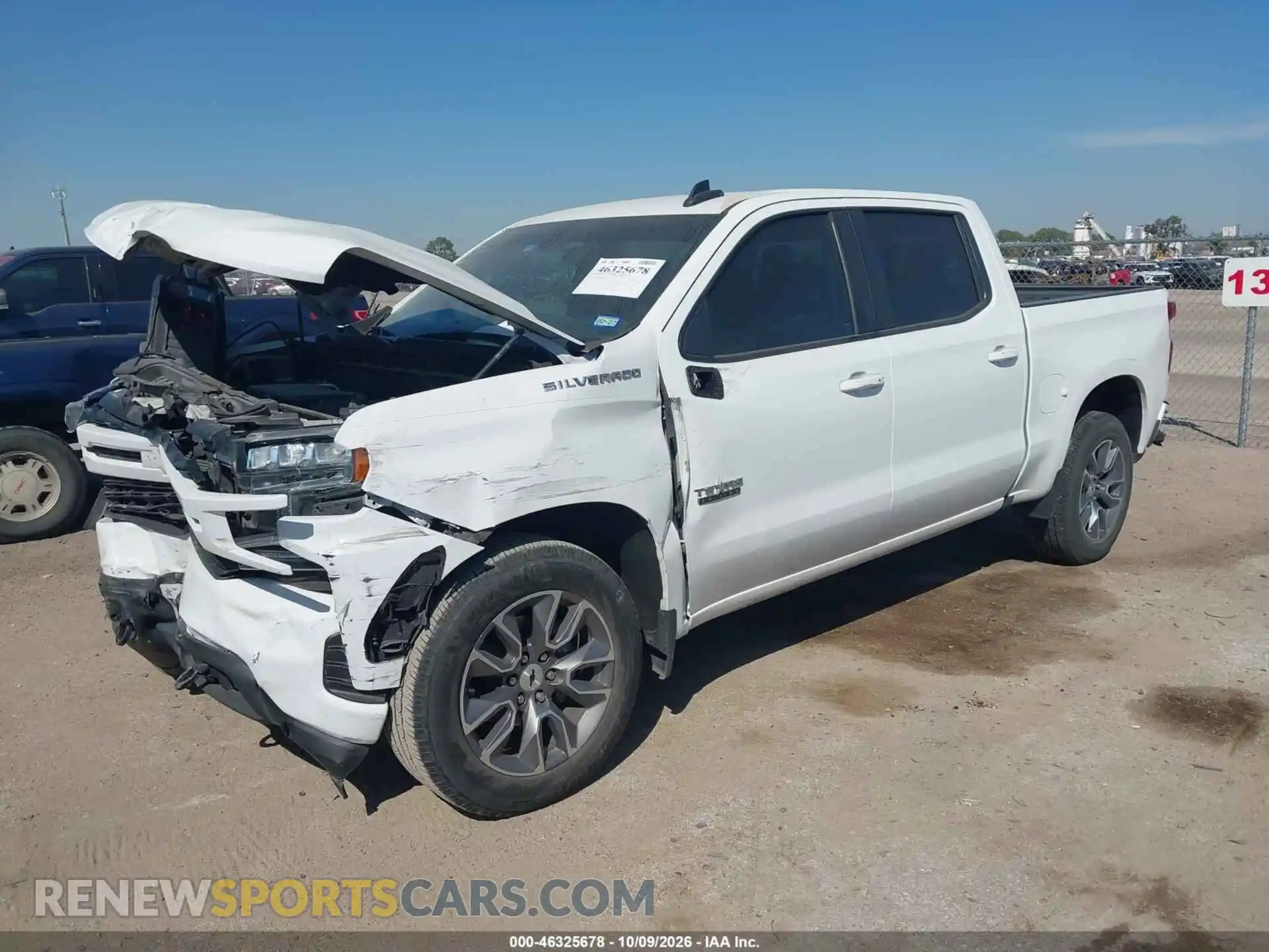 2 Фотография поврежденного автомобиля 3GCPWDED0MG207098 CHEVROLET SILVERADO 1500 2021