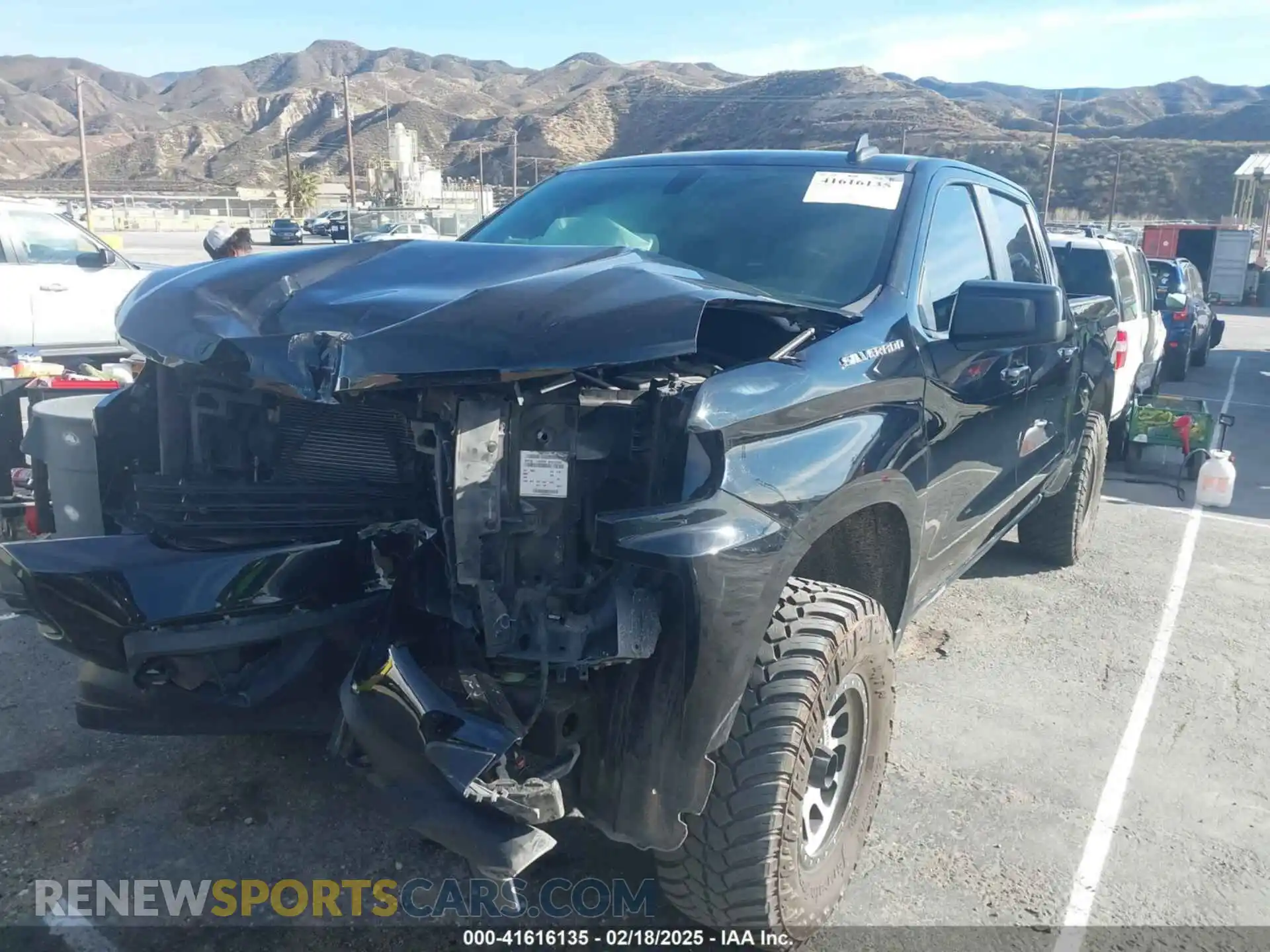 2 Photograph of a damaged car 3GCPWDED1MG367670 CHEVROLET SILVERADO 1500 2021