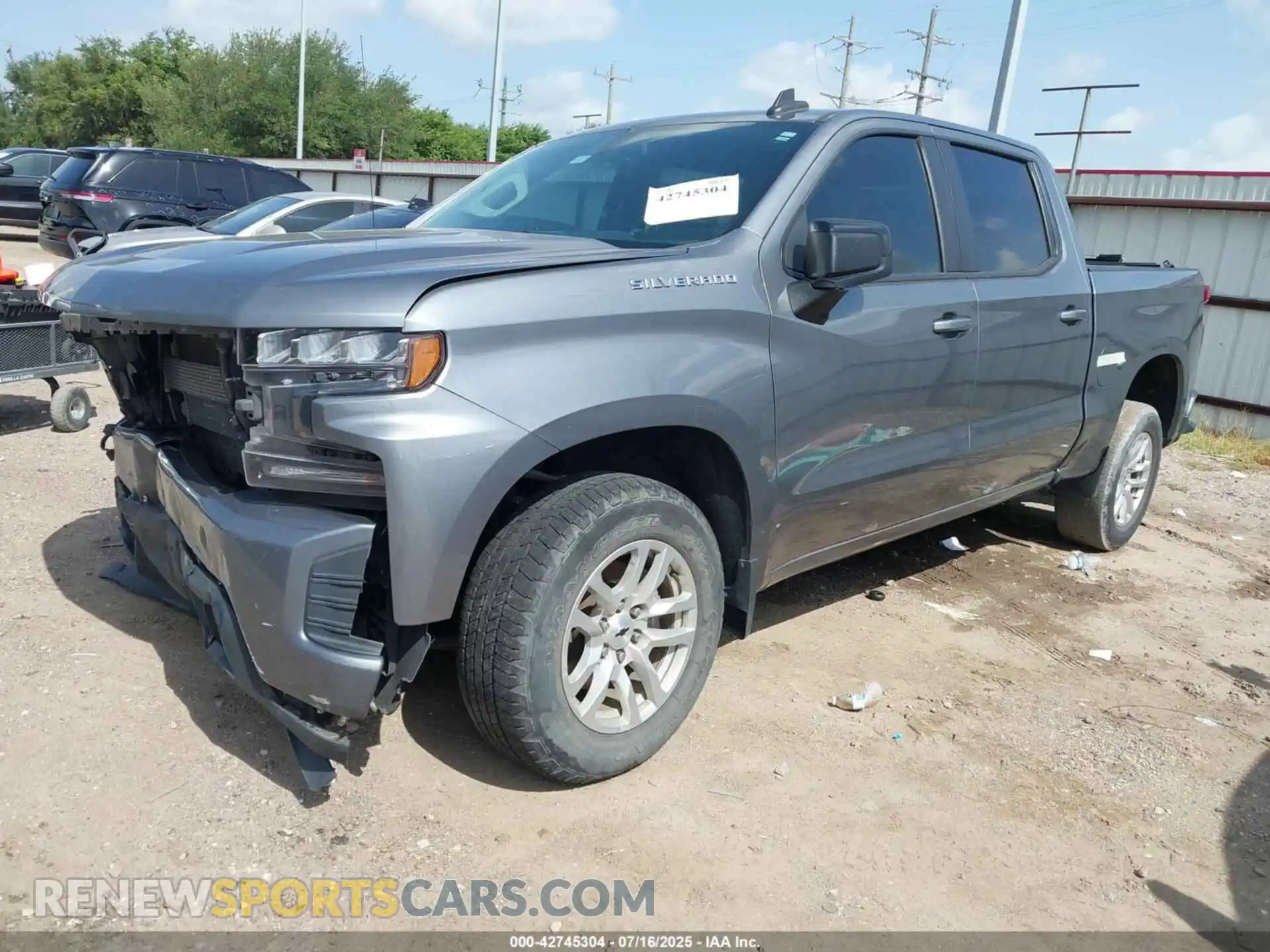 2 Photograph of a damaged car 3GCPWDED2MG325900 CHEVROLET SILVERADO 1500 2021