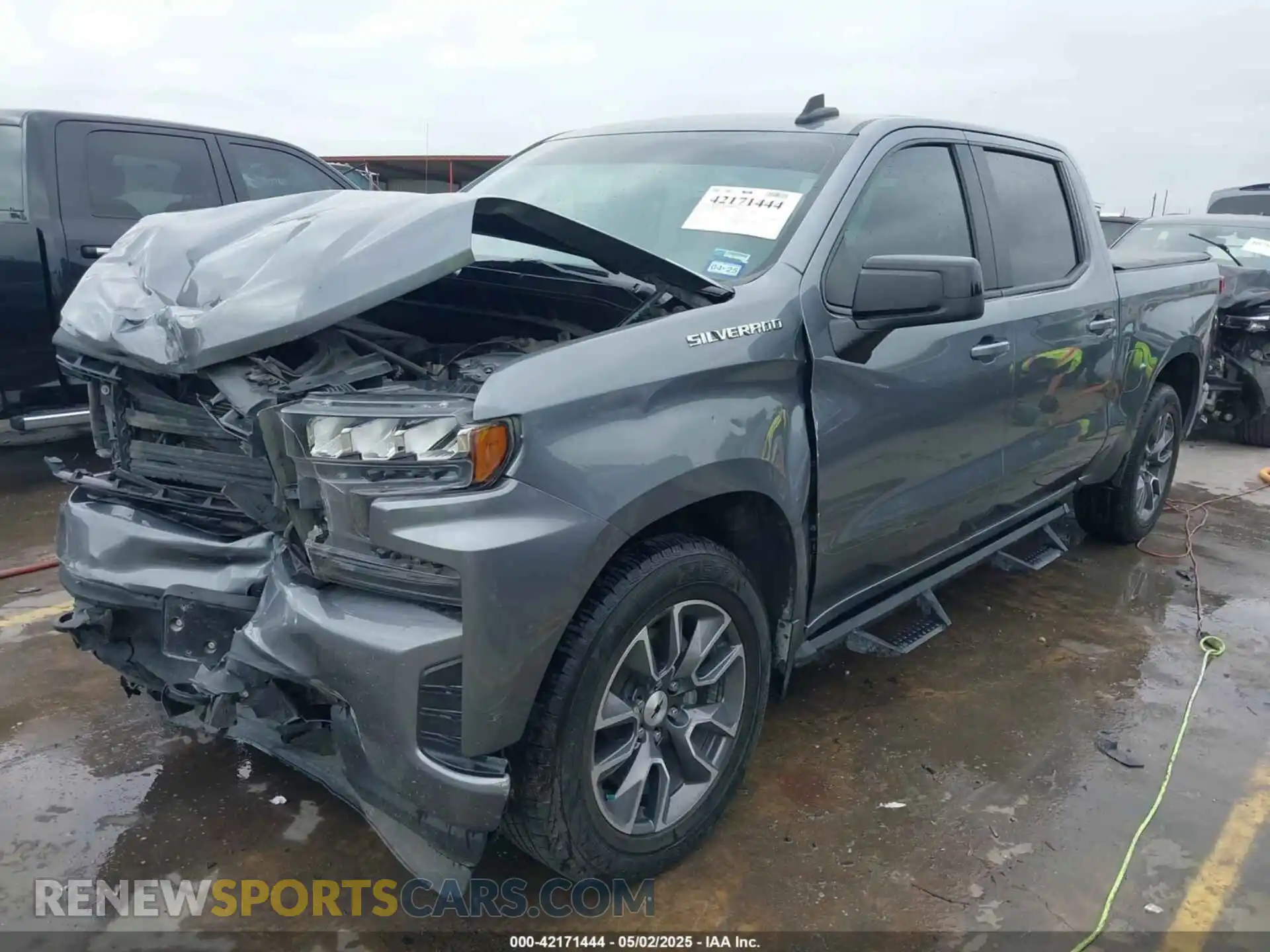 2 Photograph of a damaged car 3GCPWDED3MG200890 CHEVROLET SILVERADO 1500 2021