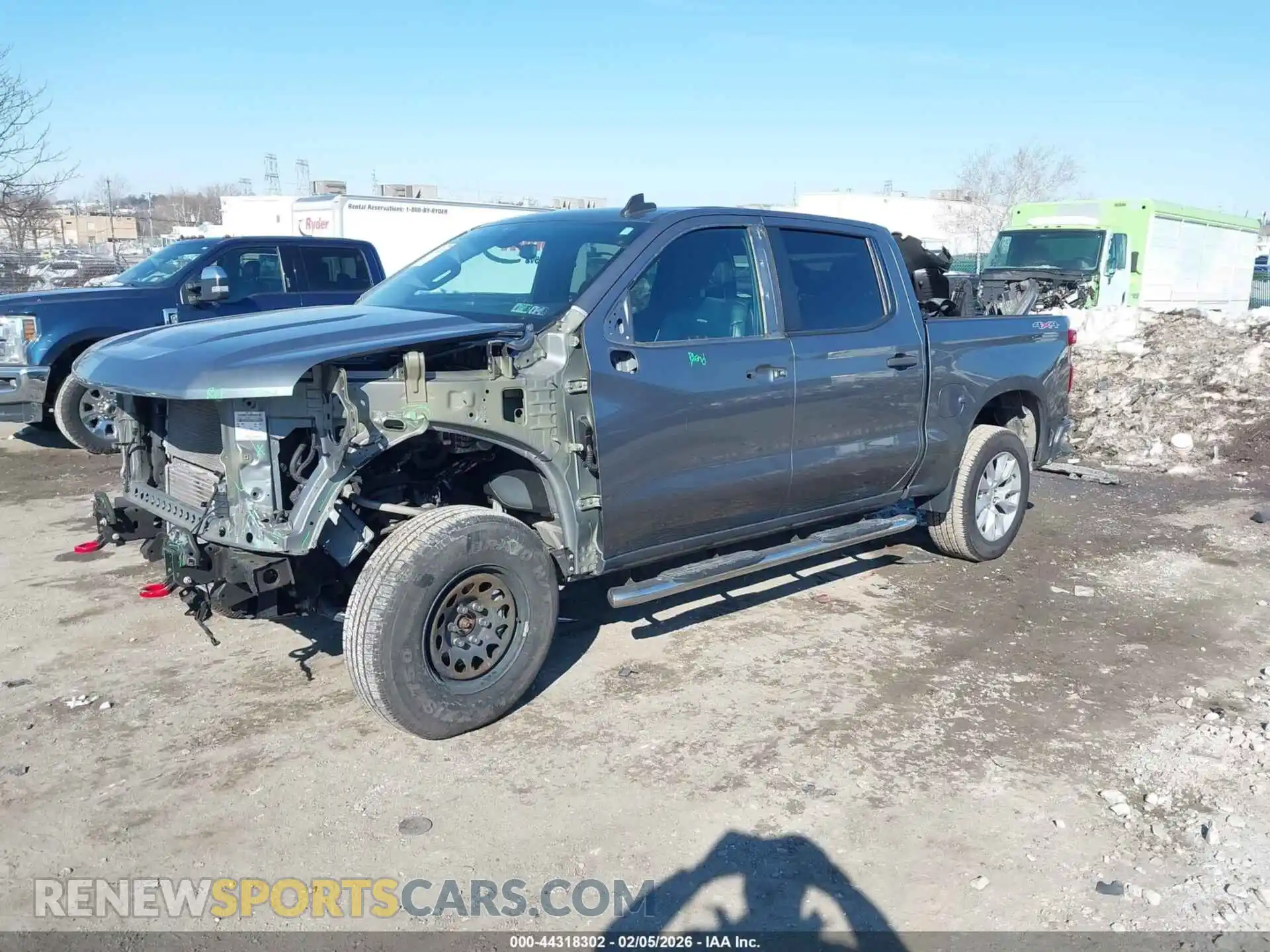 2 Photograph of a damaged car 3GCPYBEKXMG294022 CHEVROLET SILVERADO 1500 2021