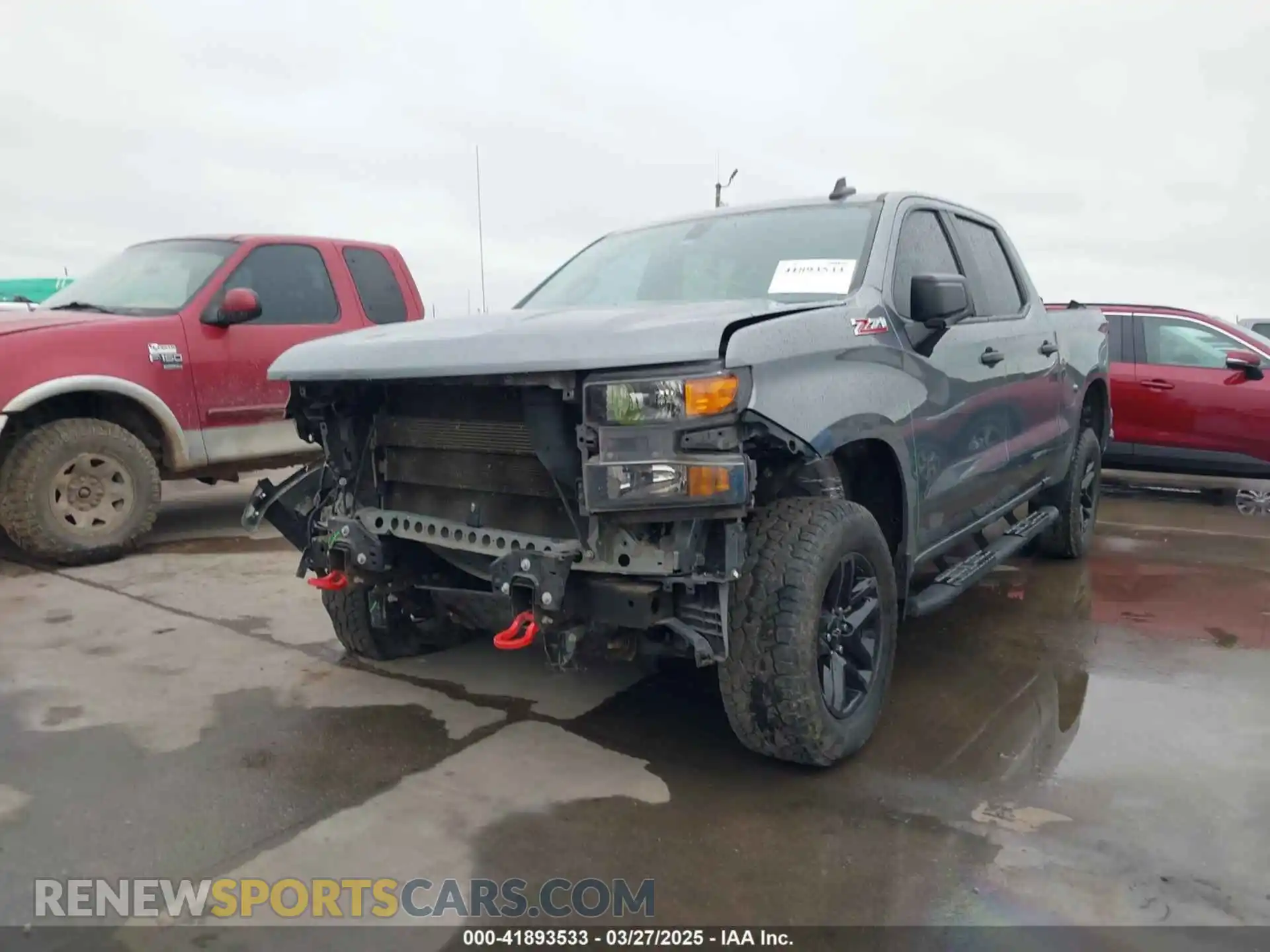 2 Photograph of a damaged car 3GCPYCEF3MG216741 CHEVROLET SILVERADO 1500 2021
