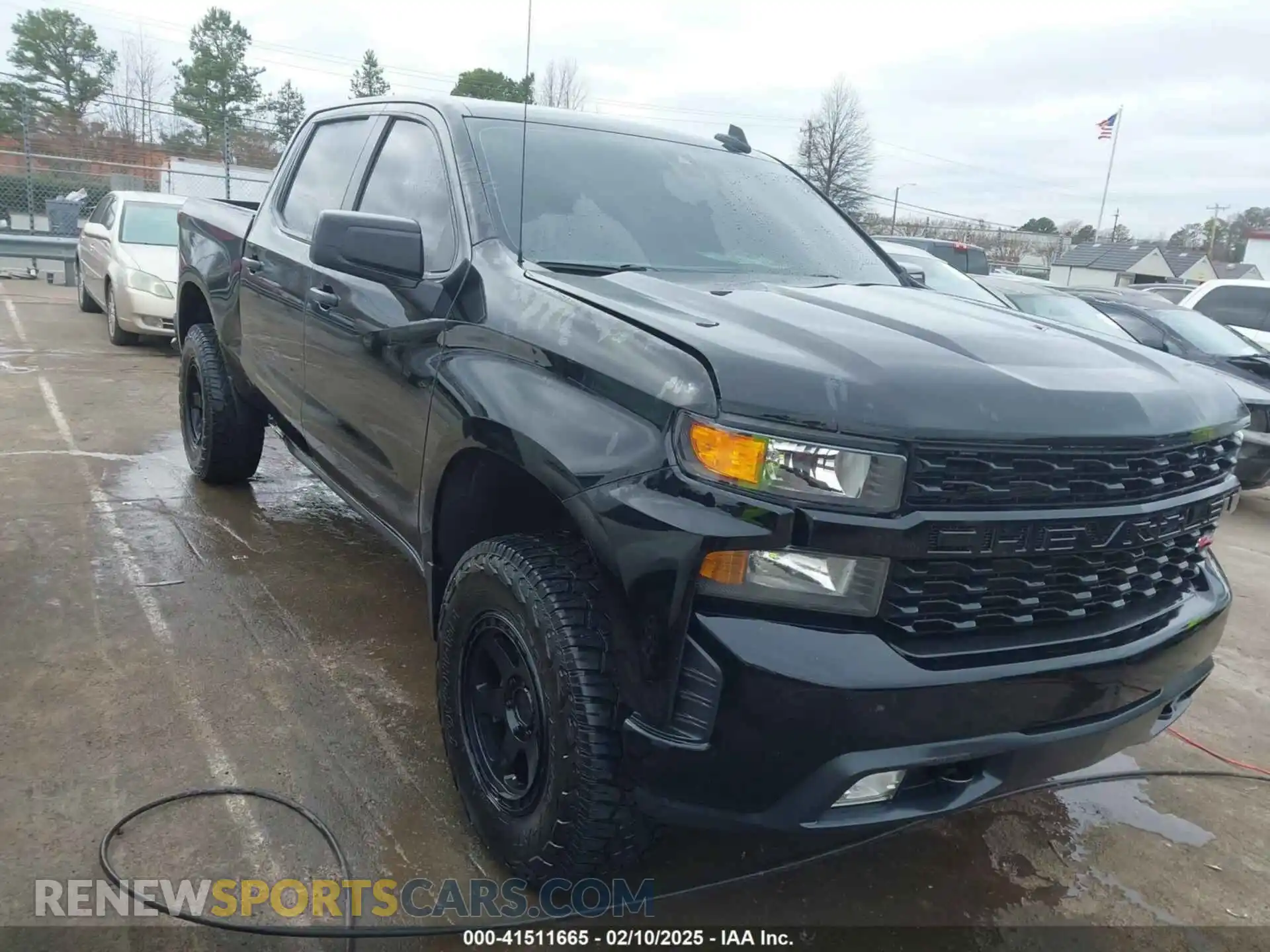 1 Photograph of a damaged car 3GCPYCEF8MG344926 CHEVROLET SILVERADO 1500 2021