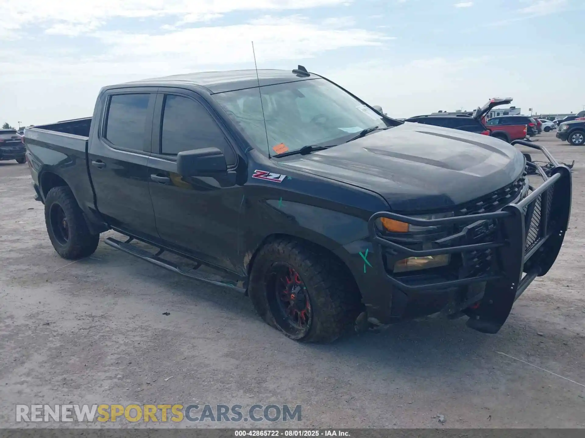 1 Photograph of a damaged car 3GCPYCEF8MG483034 CHEVROLET SILVERADO 1500 2021