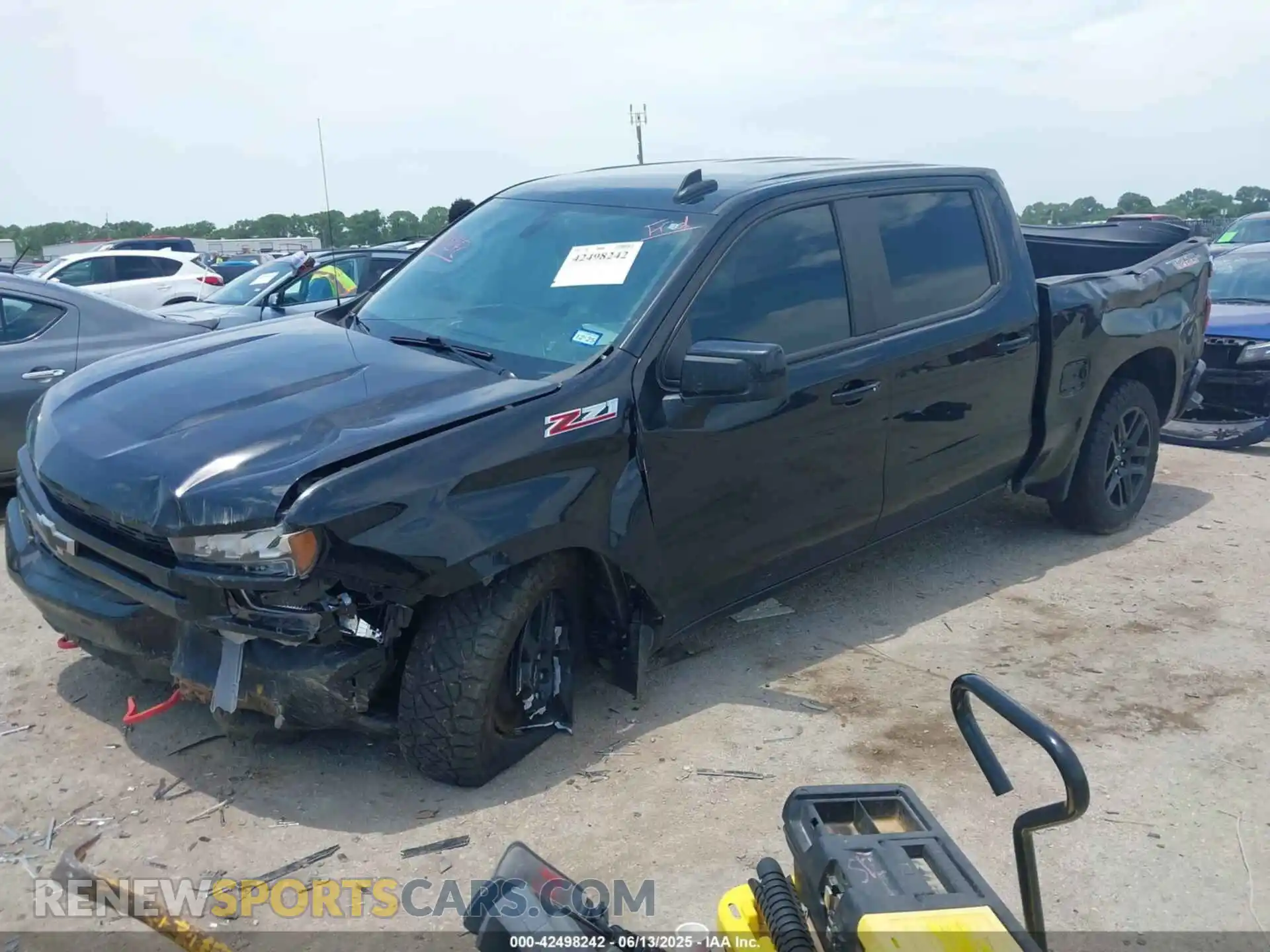 2 Photograph of a damaged car 3GCPYFED0MG290084 CHEVROLET SILVERADO 1500 2021