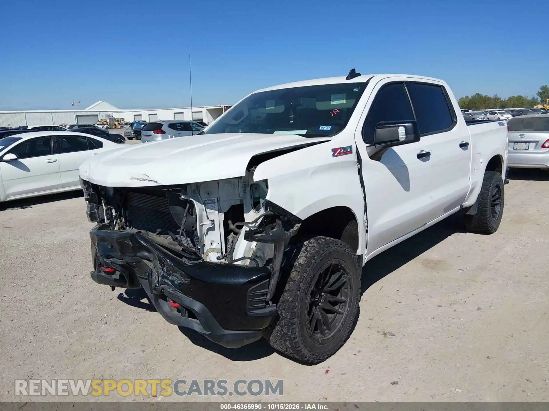 2 Photograph of a damaged car 3GCPYFED0MG325514 CHEVROLET SILVERADO 1500 2021
