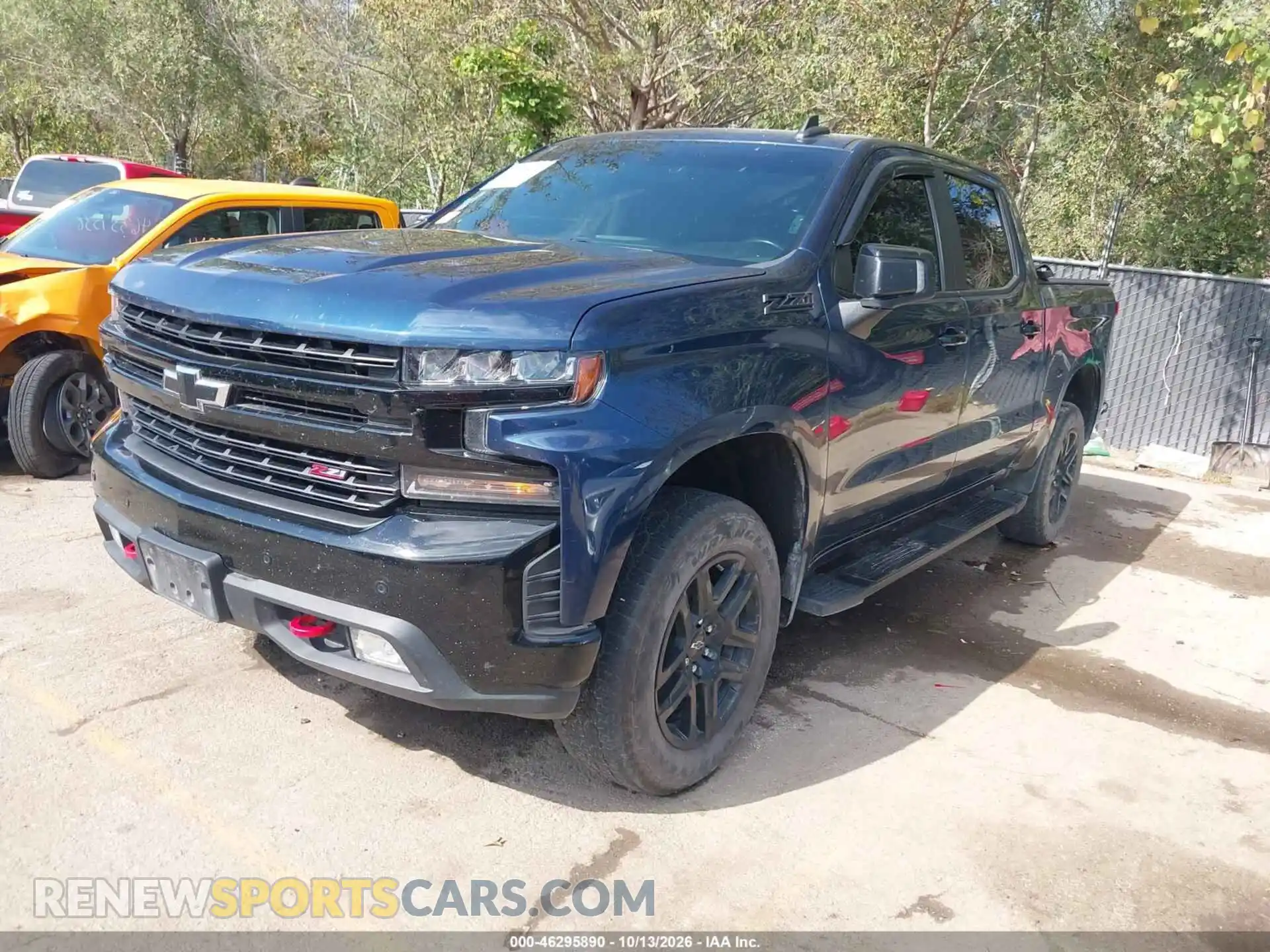 2 Photograph of a damaged car 3GCPYFED2MG316068 CHEVROLET SILVERADO 1500 2021