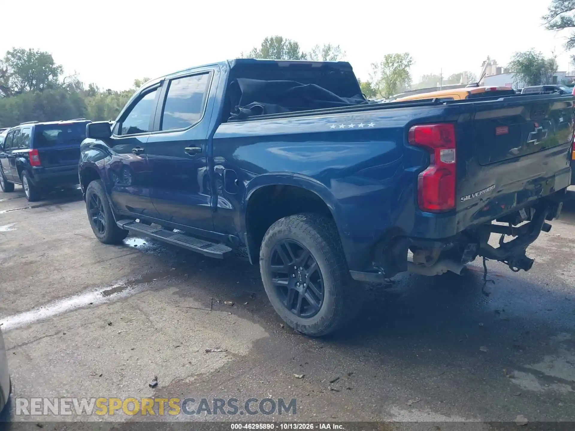 3 Photograph of a damaged car 3GCPYFED2MG316068 CHEVROLET SILVERADO 1500 2021