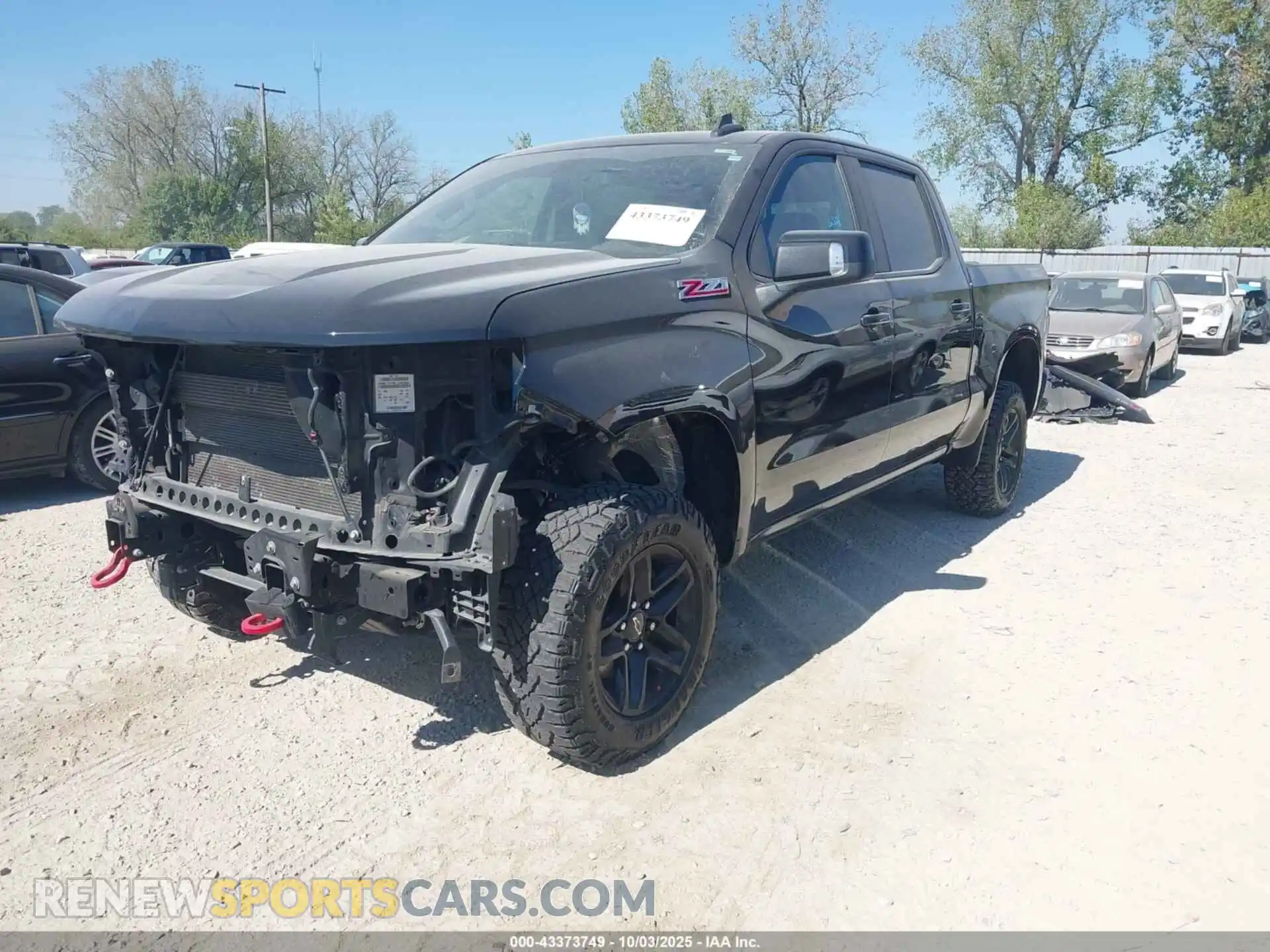 2 Photograph of a damaged car 3GCPYFED3MG210874 CHEVROLET SILVERADO 1500 2021