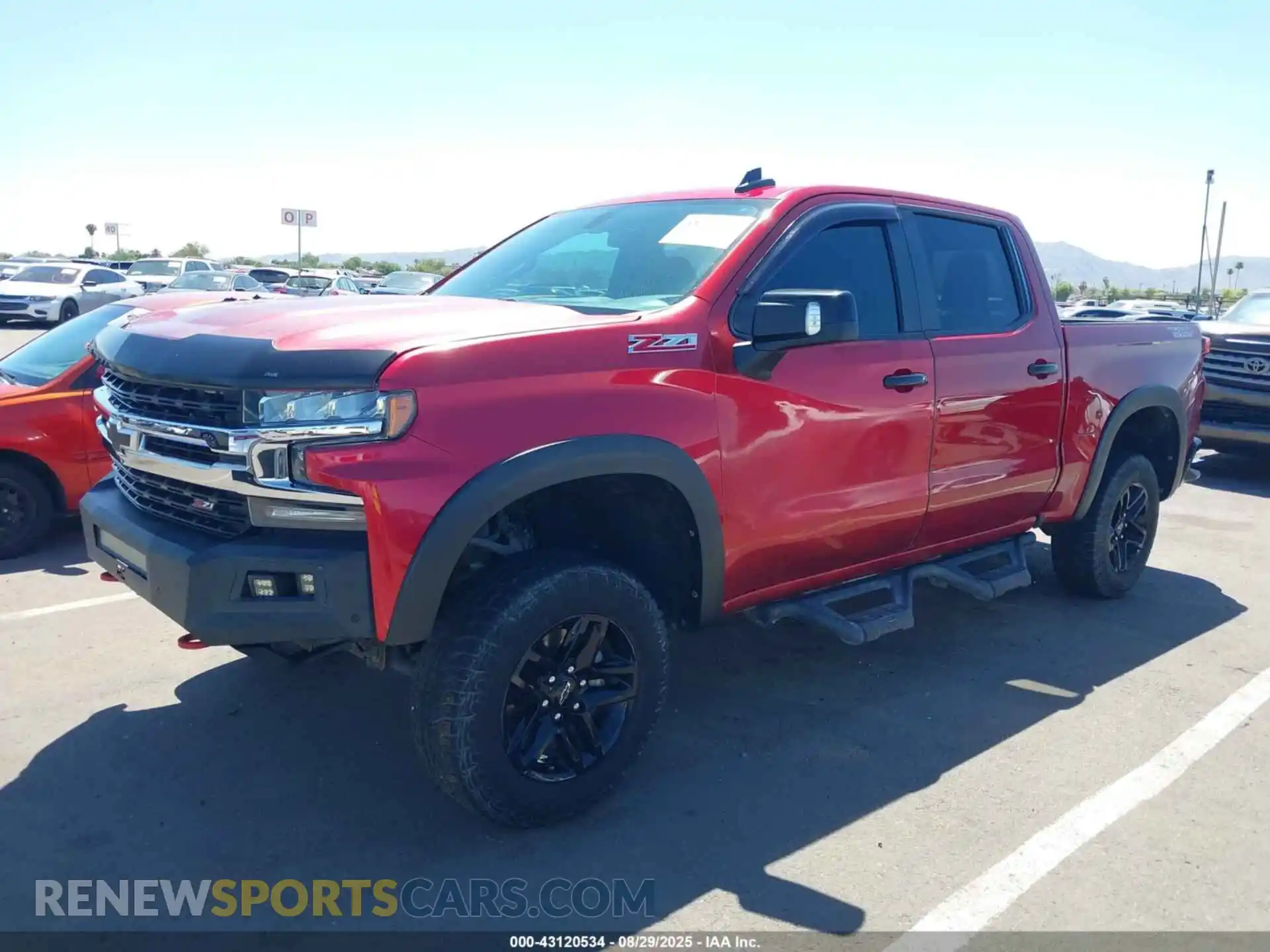 2 Photograph of a damaged car 3GCPYFED6MG292180 CHEVROLET SILVERADO 1500 2021