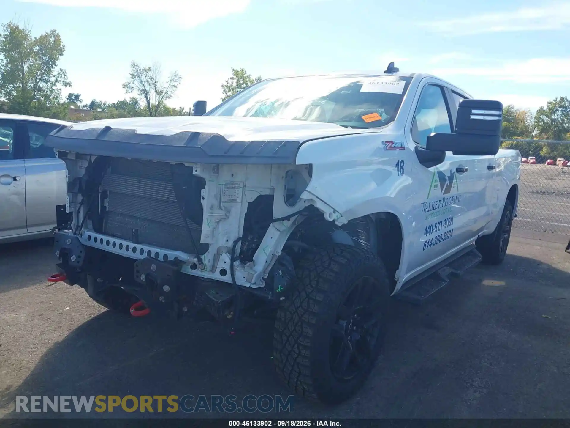 2 Photograph of a damaged car 3GCPYFED9MG444677 CHEVROLET SILVERADO 1500 2021