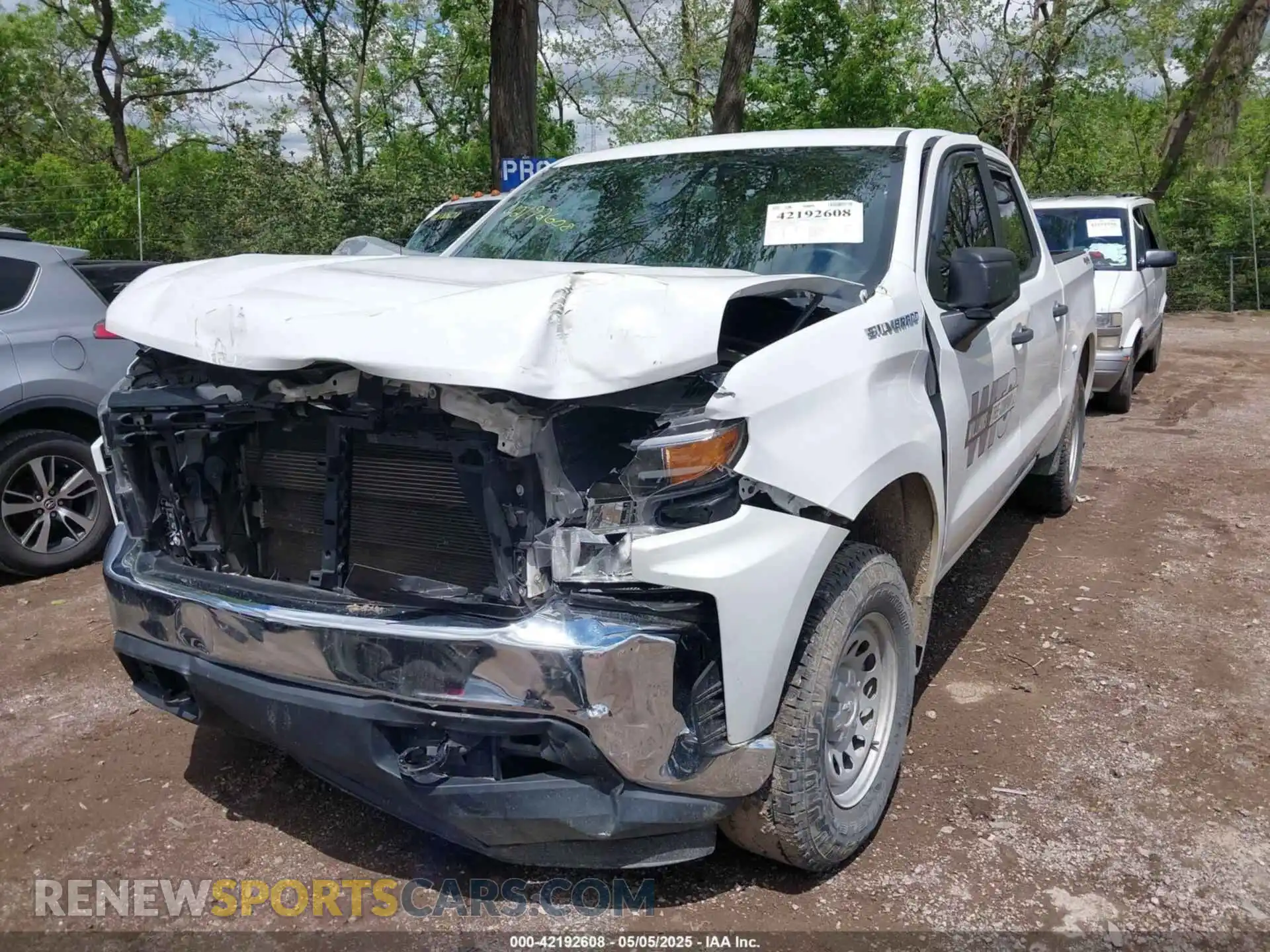 2 Photograph of a damaged car 3GCUYAEF7MG148371 CHEVROLET SILVERADO 1500 2021